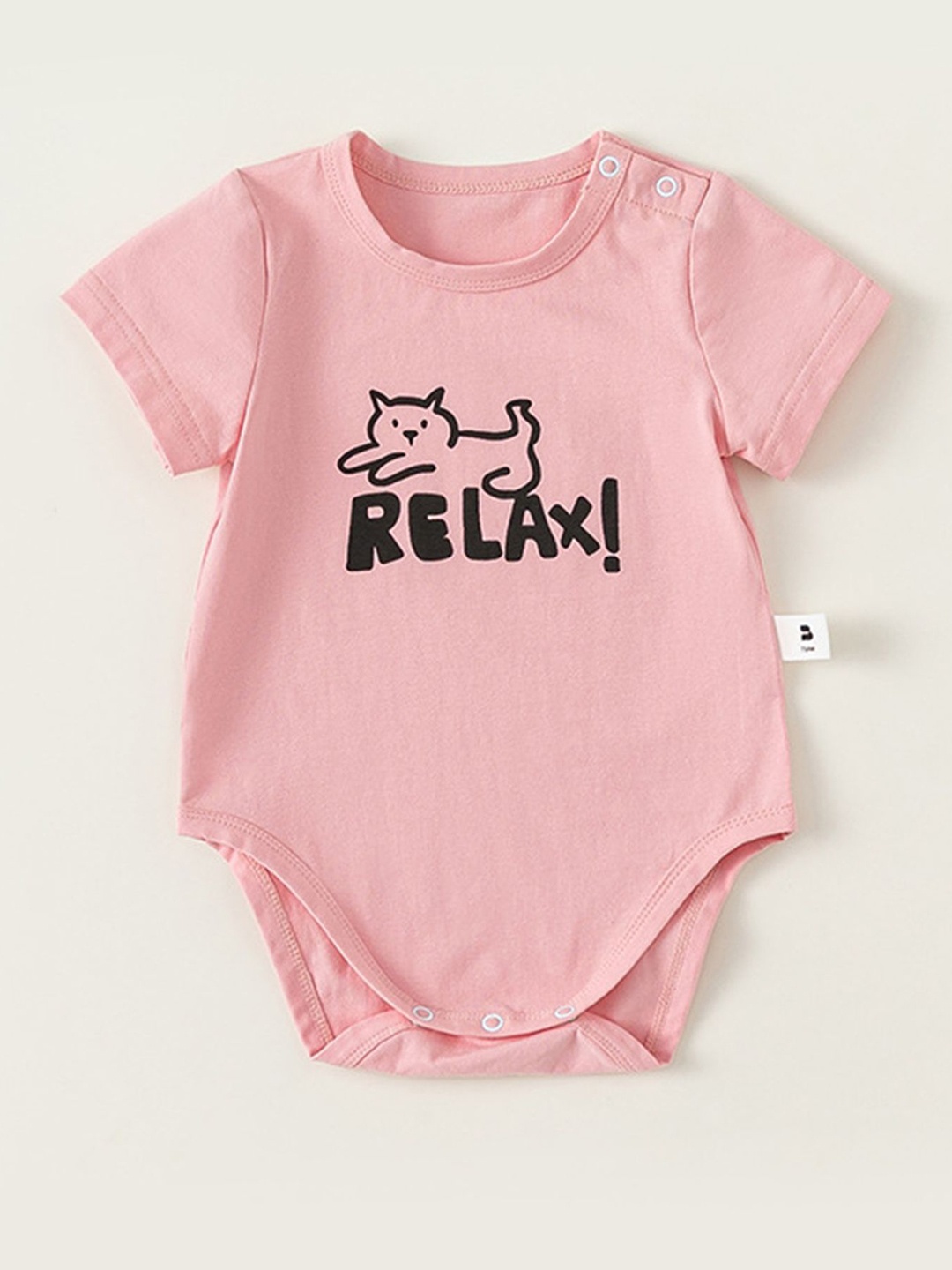 

LULU & SKY Infant Printed Cotton Bodysuits, Pink