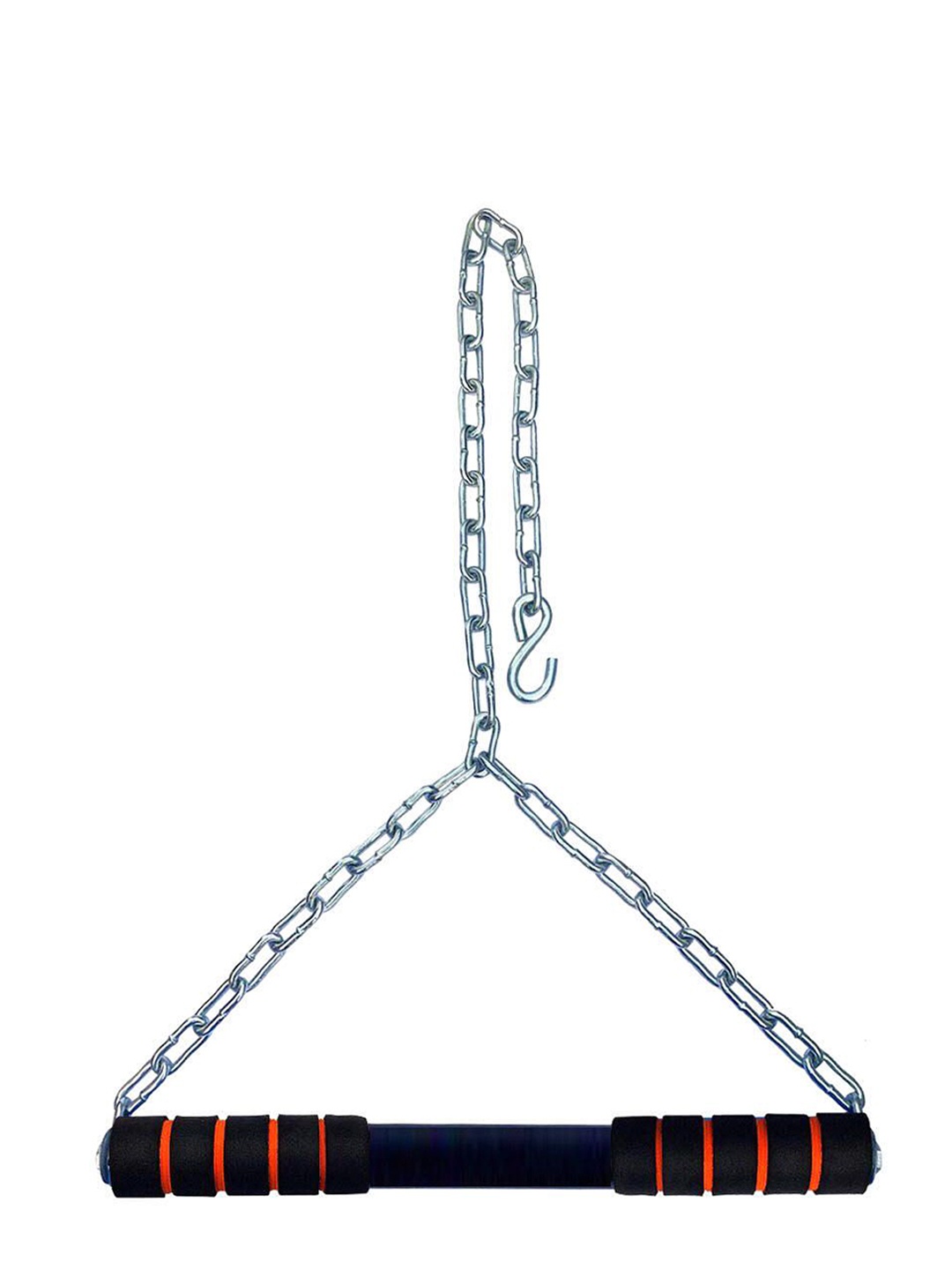 

HackerX Hanging Chain Pull Up Bar, Silver