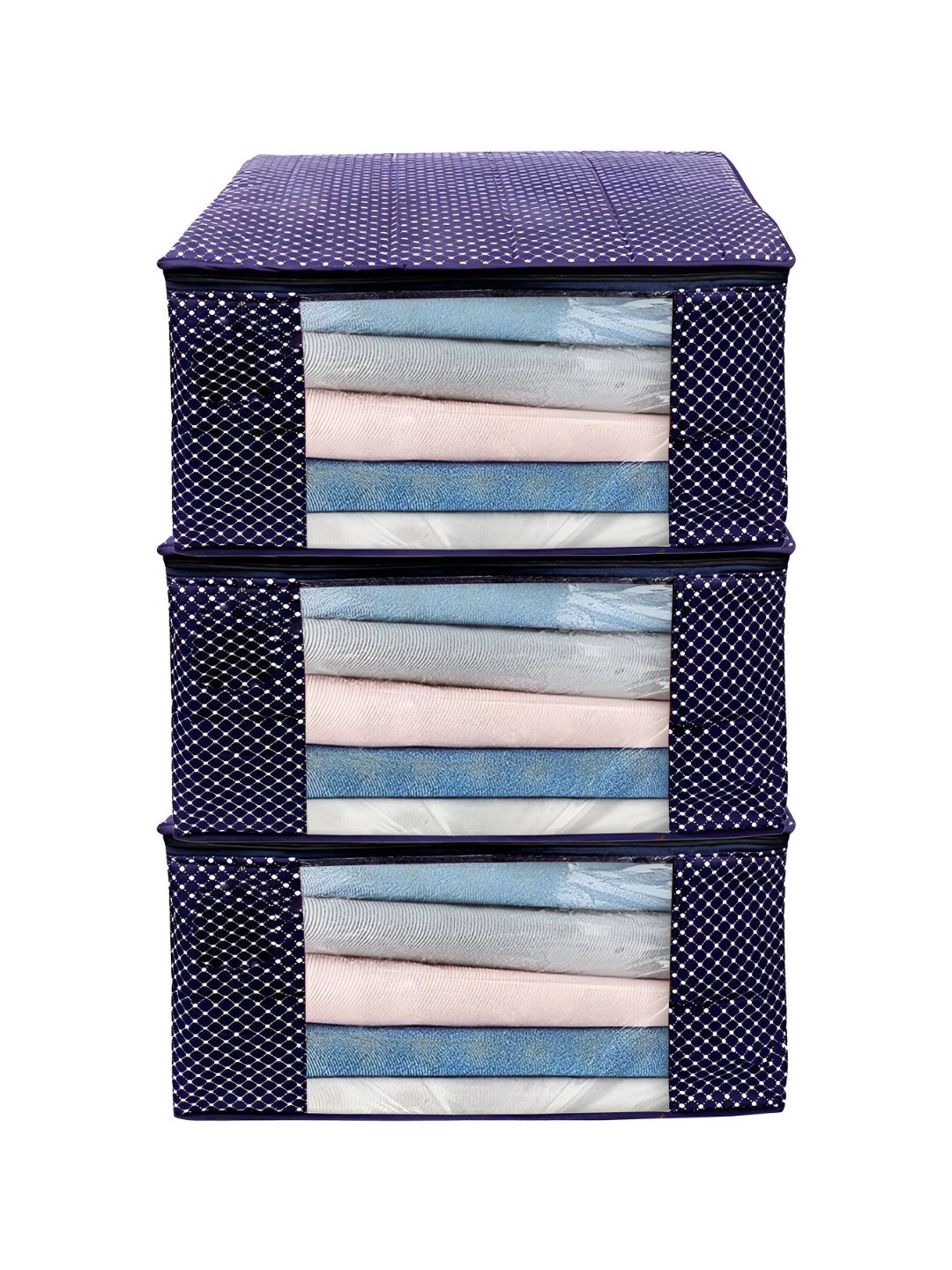 

ANKIT INTERNATIONAL Blue Set of 3 Super Strong Multi-Utility Organisers