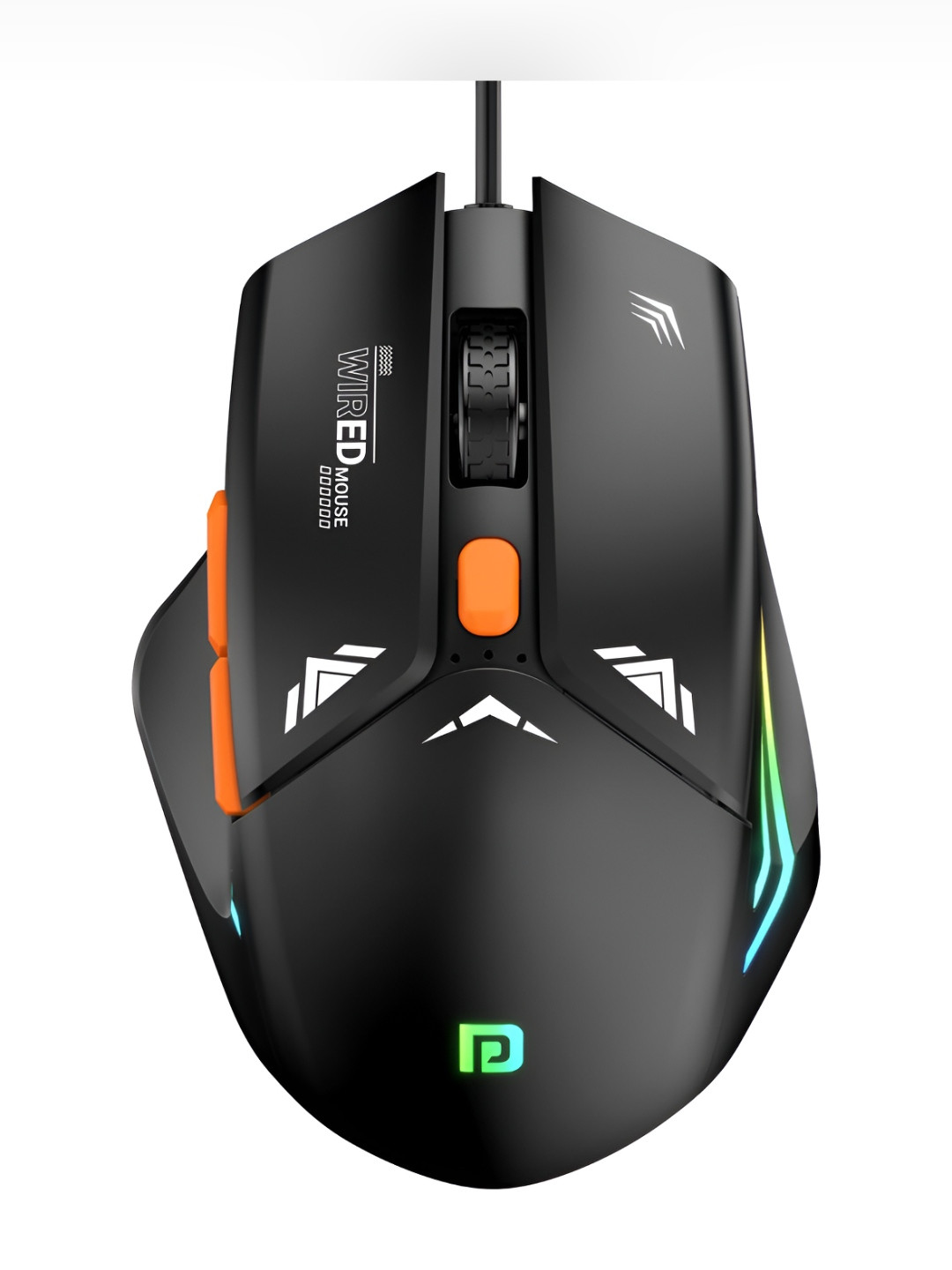 

Portronics Vader Wired Gaming Mouse With 6 Buttons Thumb Support & Adjustable DPI, Black