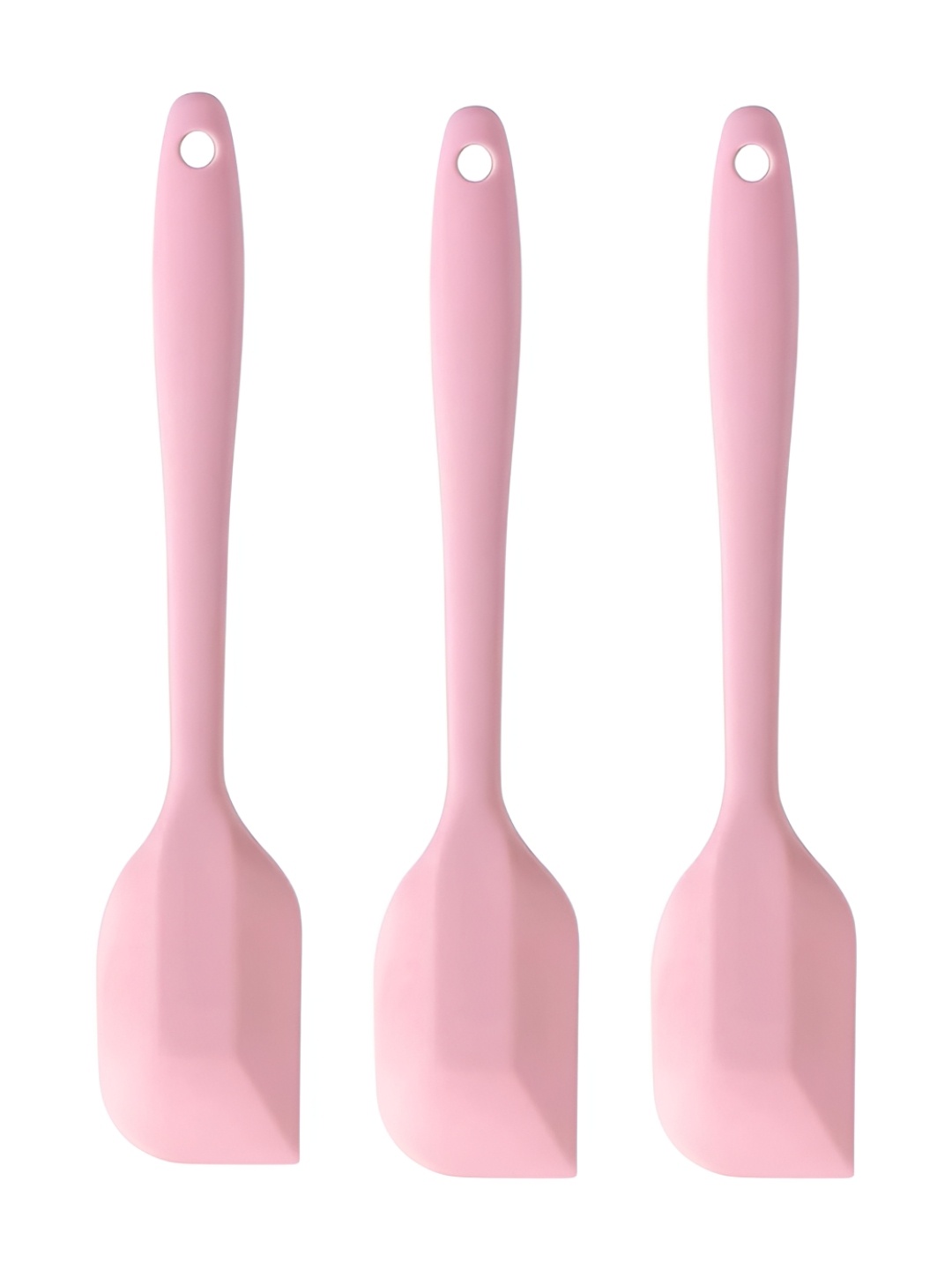 

Baskety Set Of 3 Pink Silicone Scraper Spatula