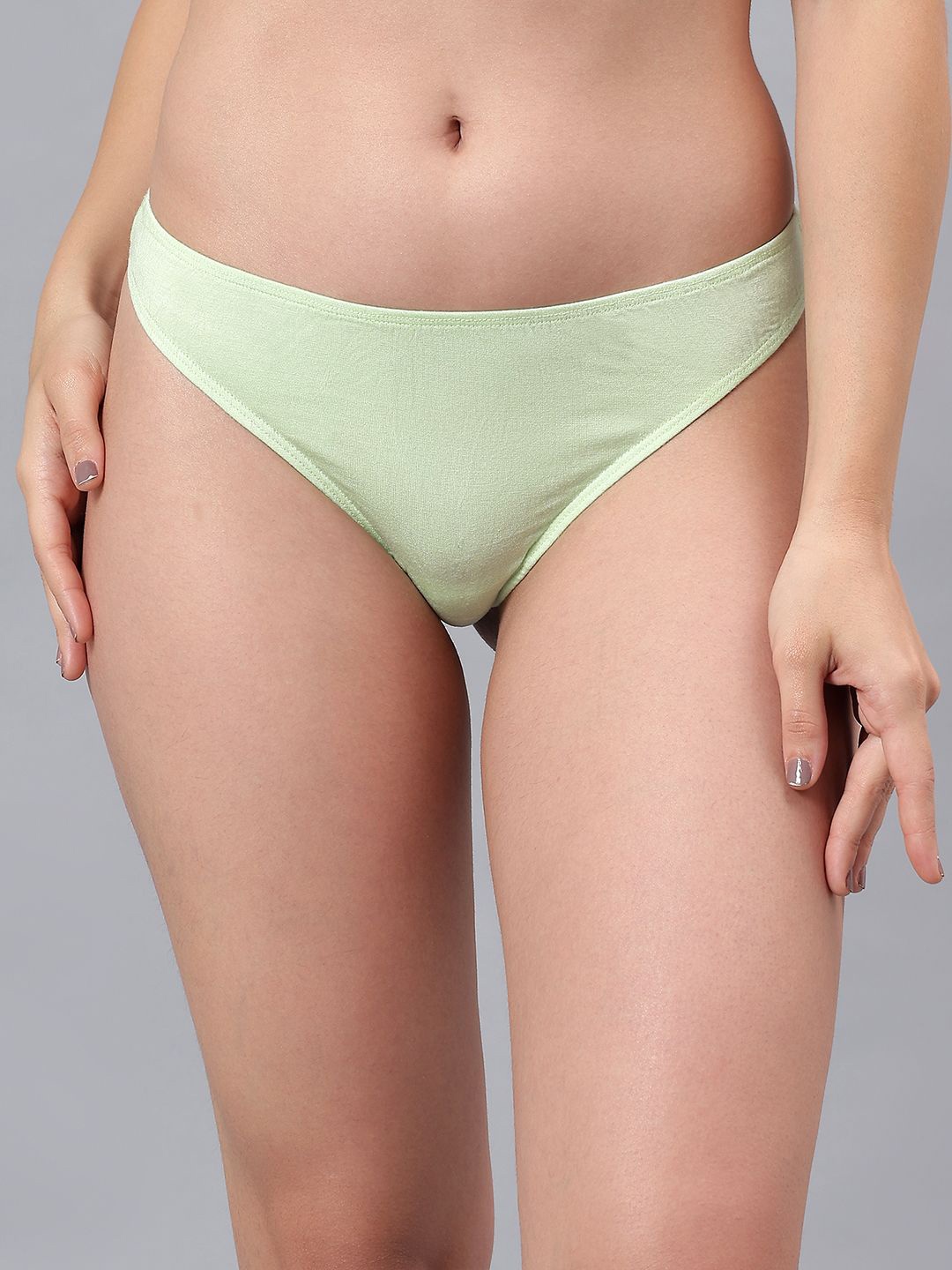 

La Intimo Sweet Secret Low-Rise Thong Briefs LXFUTH02LG, Green