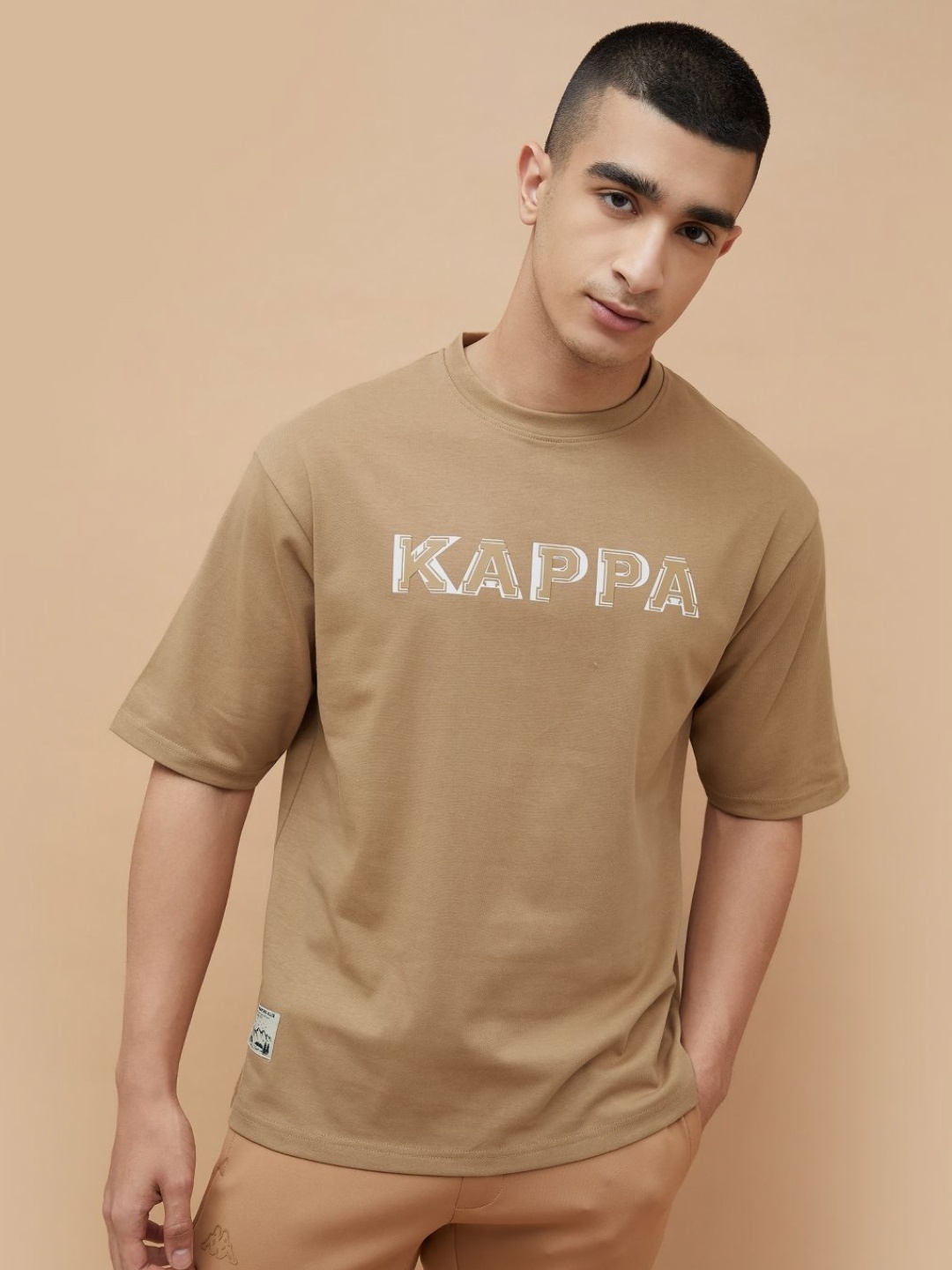 

Kappa Men Typography Printed T-shirt, Brown