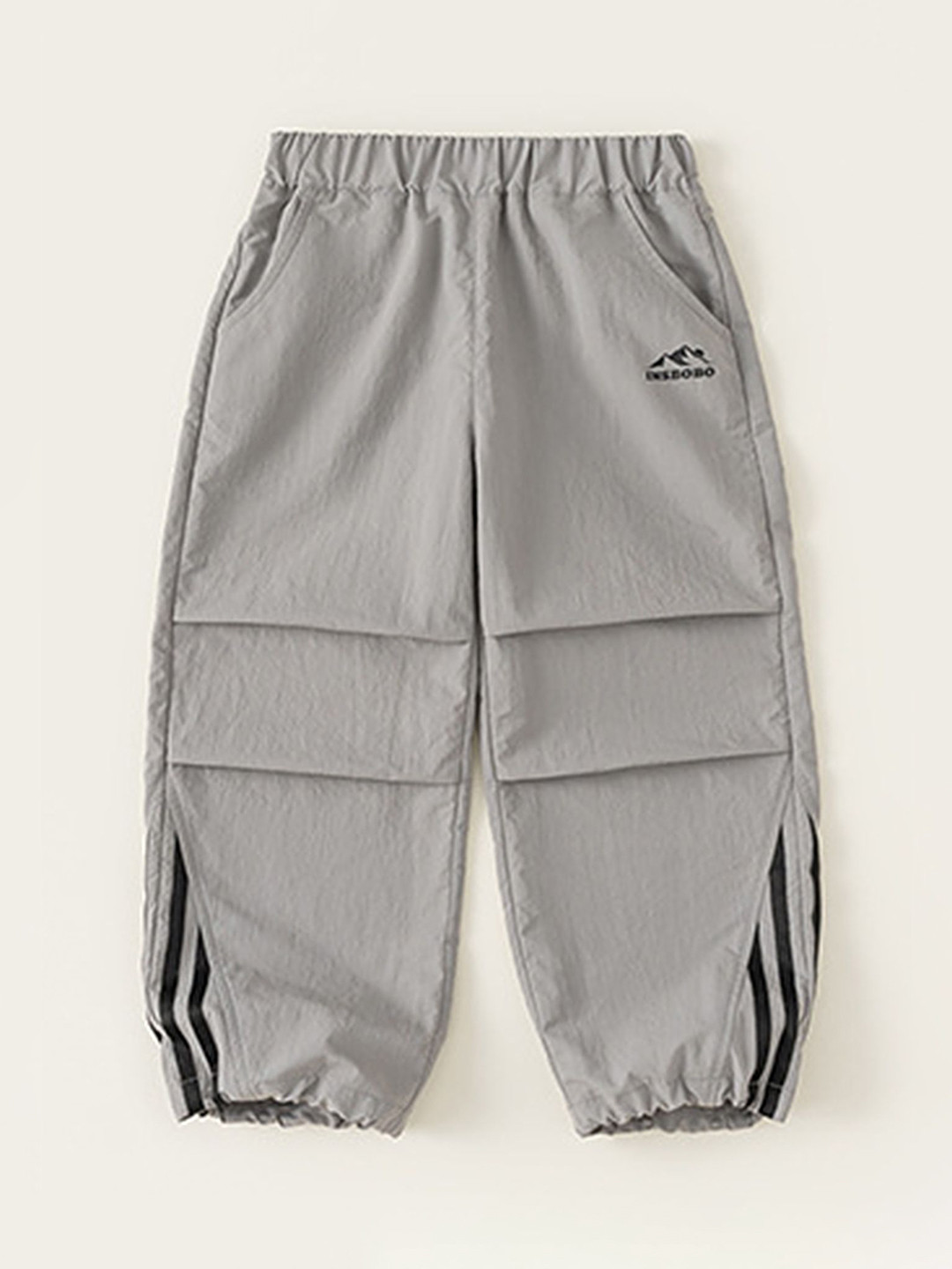 

LULU & SKY Boys Loose Fit High-Rise Joggers Trousers, Grey