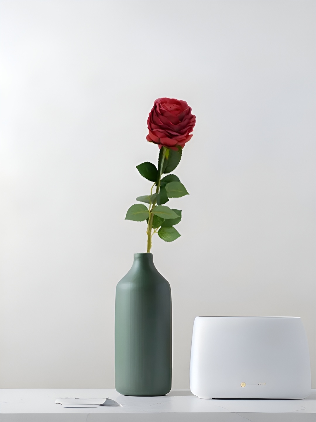 

Royaloak Red & Green Rose Artificial Flower Stick