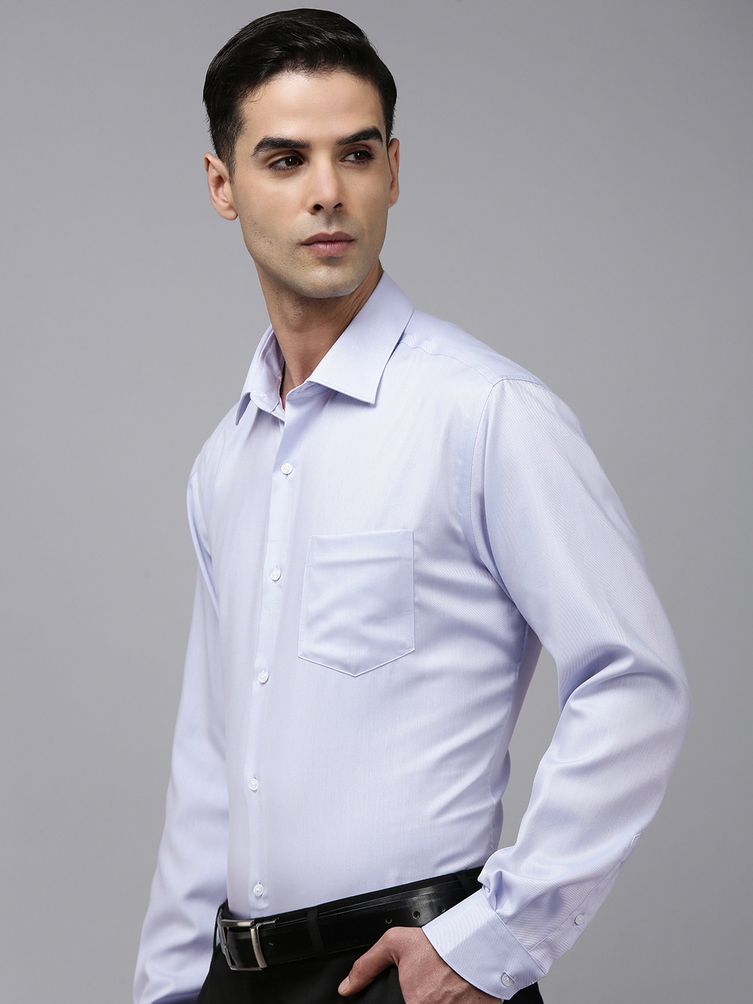 

Van Heusen Pure Cotton Custom Opaque Formal Shirt, Blue