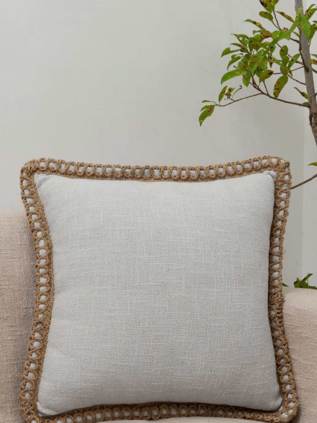 

Rya Living Grey Cotton Square Cushion Covers