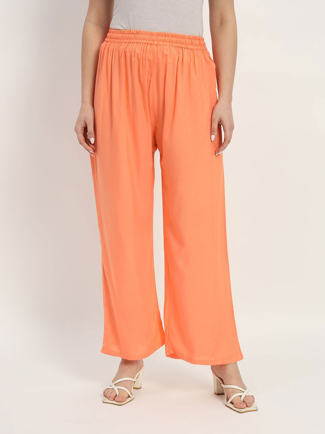 

thread plus Women Ethnic Palazzos, Peach