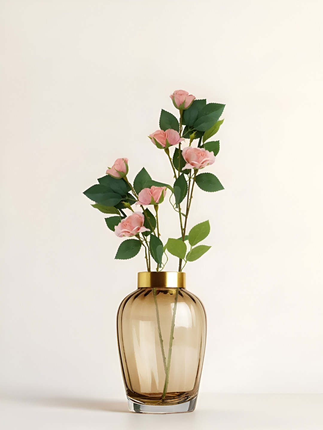 

Royaloak Pink & Green Three Head Cockscomb Foam Stick Artificial Flower