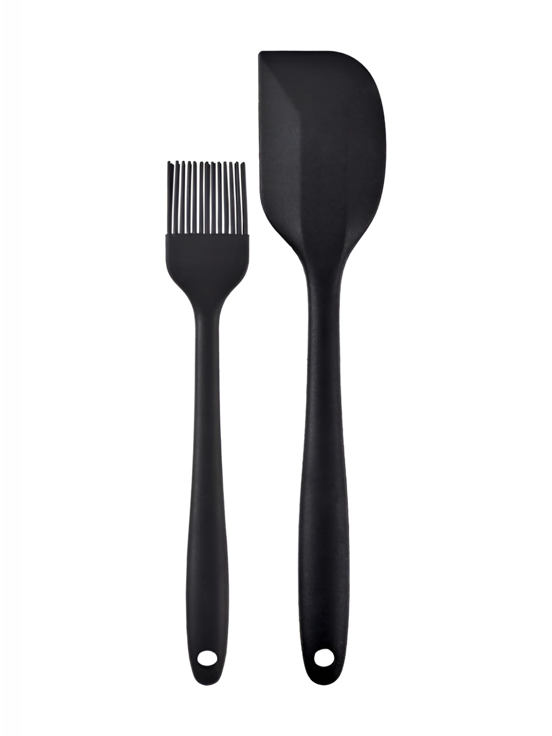 

Baskety Black 2 Pieces Silicone Brush and Spatula