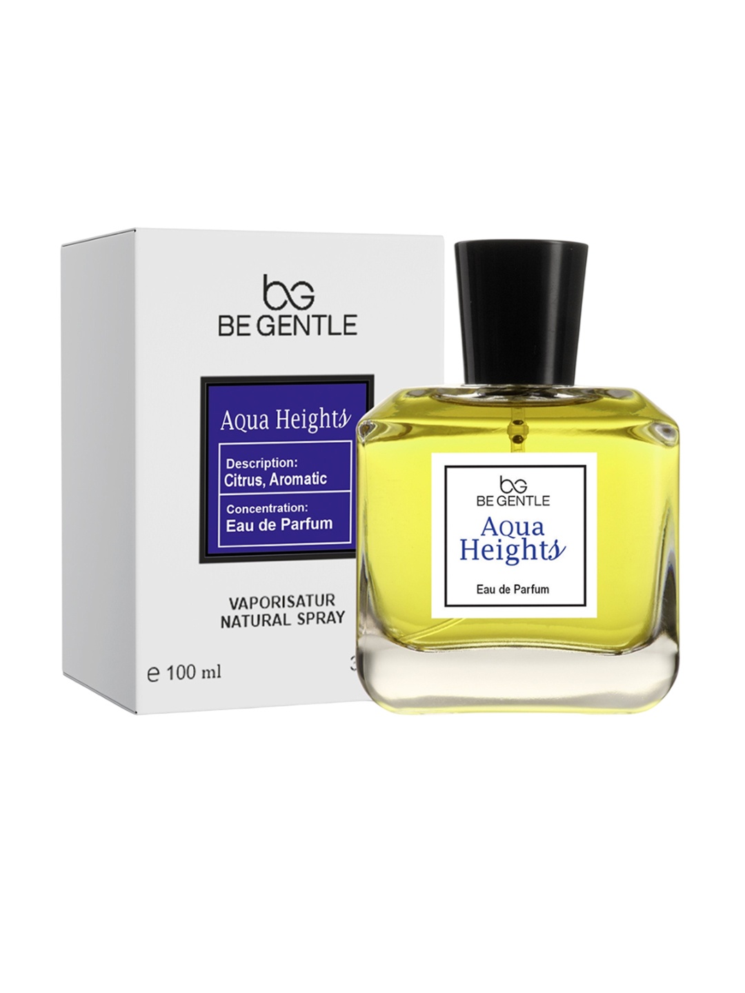 

BE GENTLE Aqua Heights Long Lasting Eau De Parfum- 100 ml, Yellow