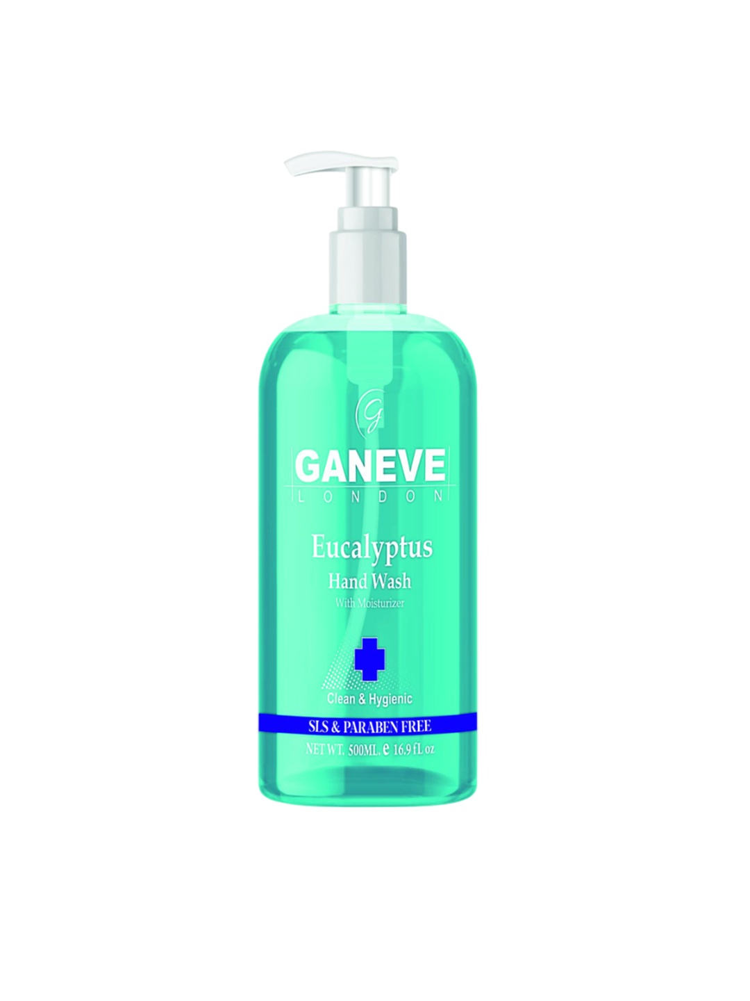 

Ganeve London Eucalyptus Paraben Free Hand With Moisturizer - 500 ml, Blue