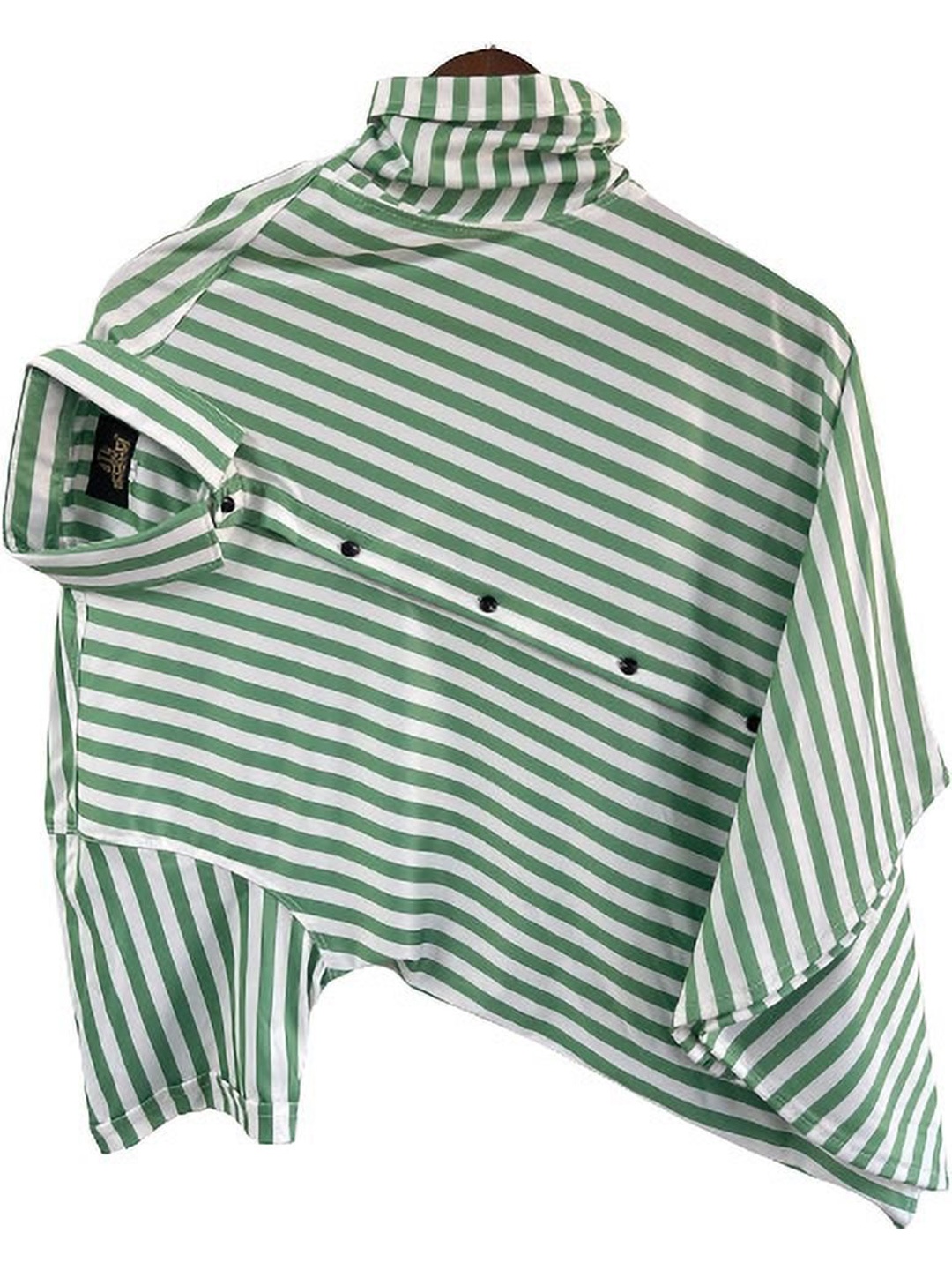 

iCome Men Multi Stripes Opaque Printed Casual Shirt, Green