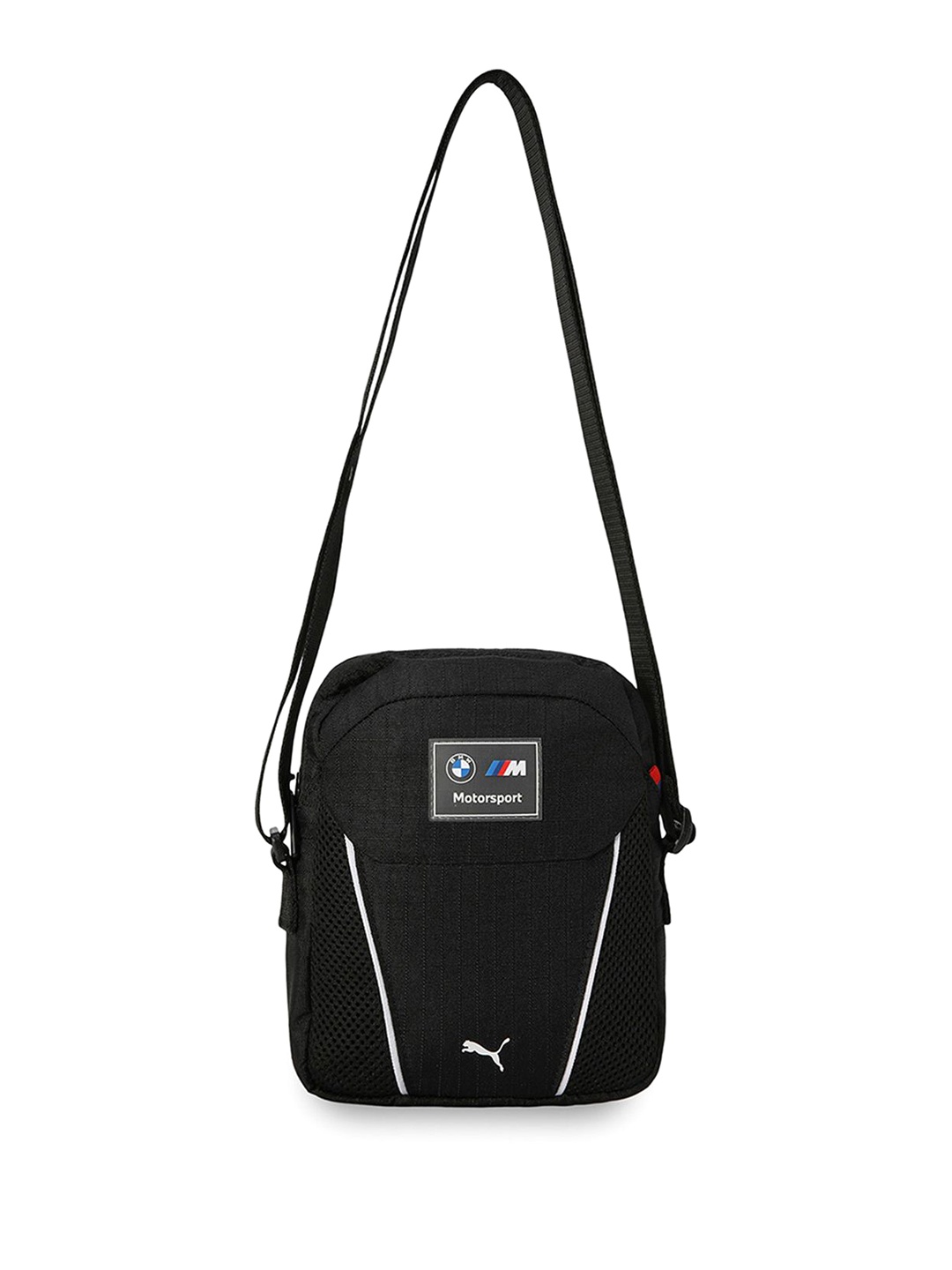 

PUMA Motorsport Printed Portable Messenger Bag, Black