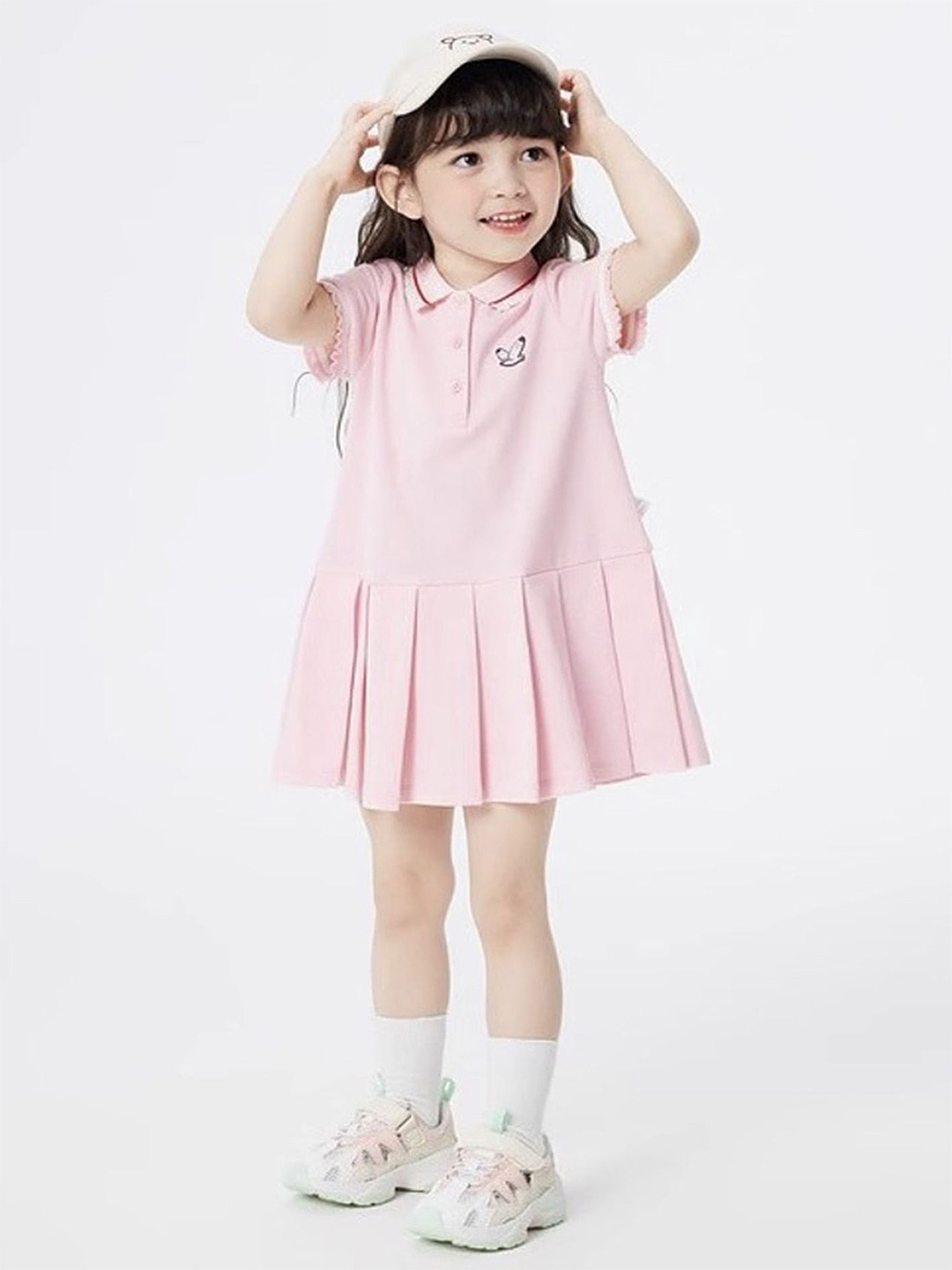 

LULU & SKY Girls Drop-Waist Dress, Pink