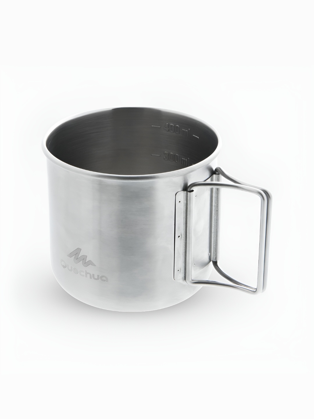 

Quechua By Decathlon 0.4 L Stainless Steel Cup 500 for hiking and camping, Silver