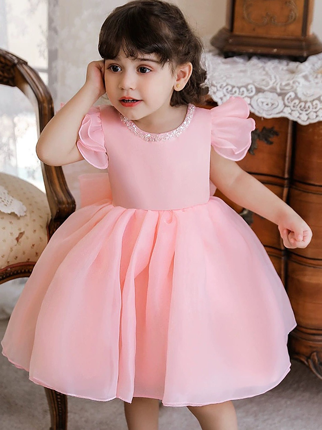 

LULU & SKY Girls Fit & Flare Sleeveless Dress, Pink