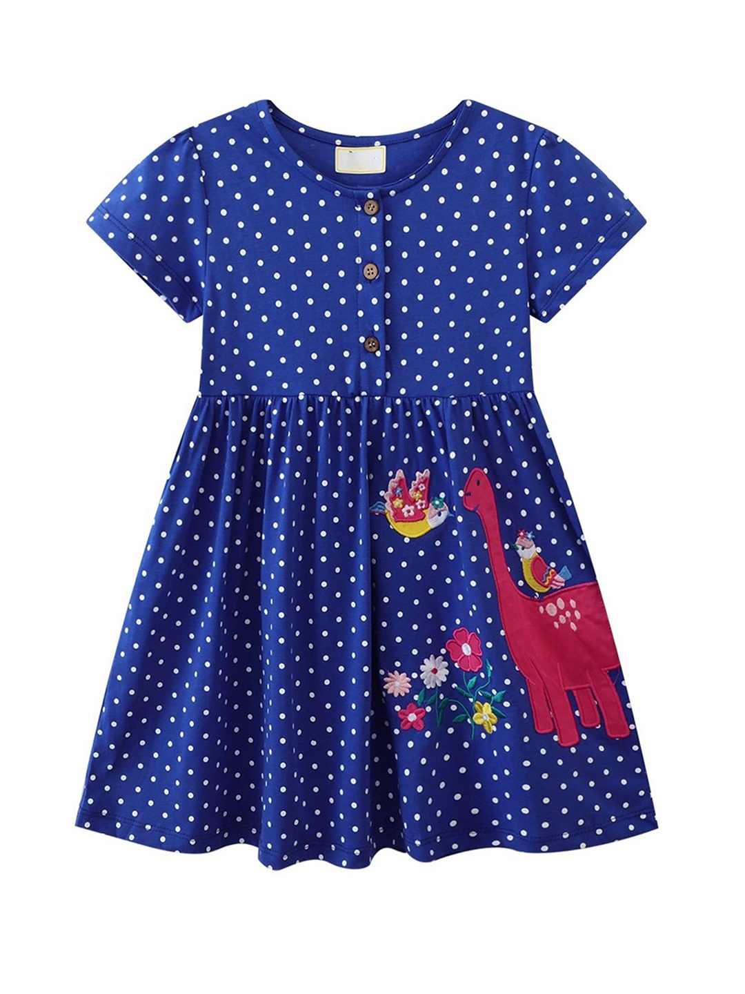 

LULU & SKY Girls Printed Nightdress, Blue