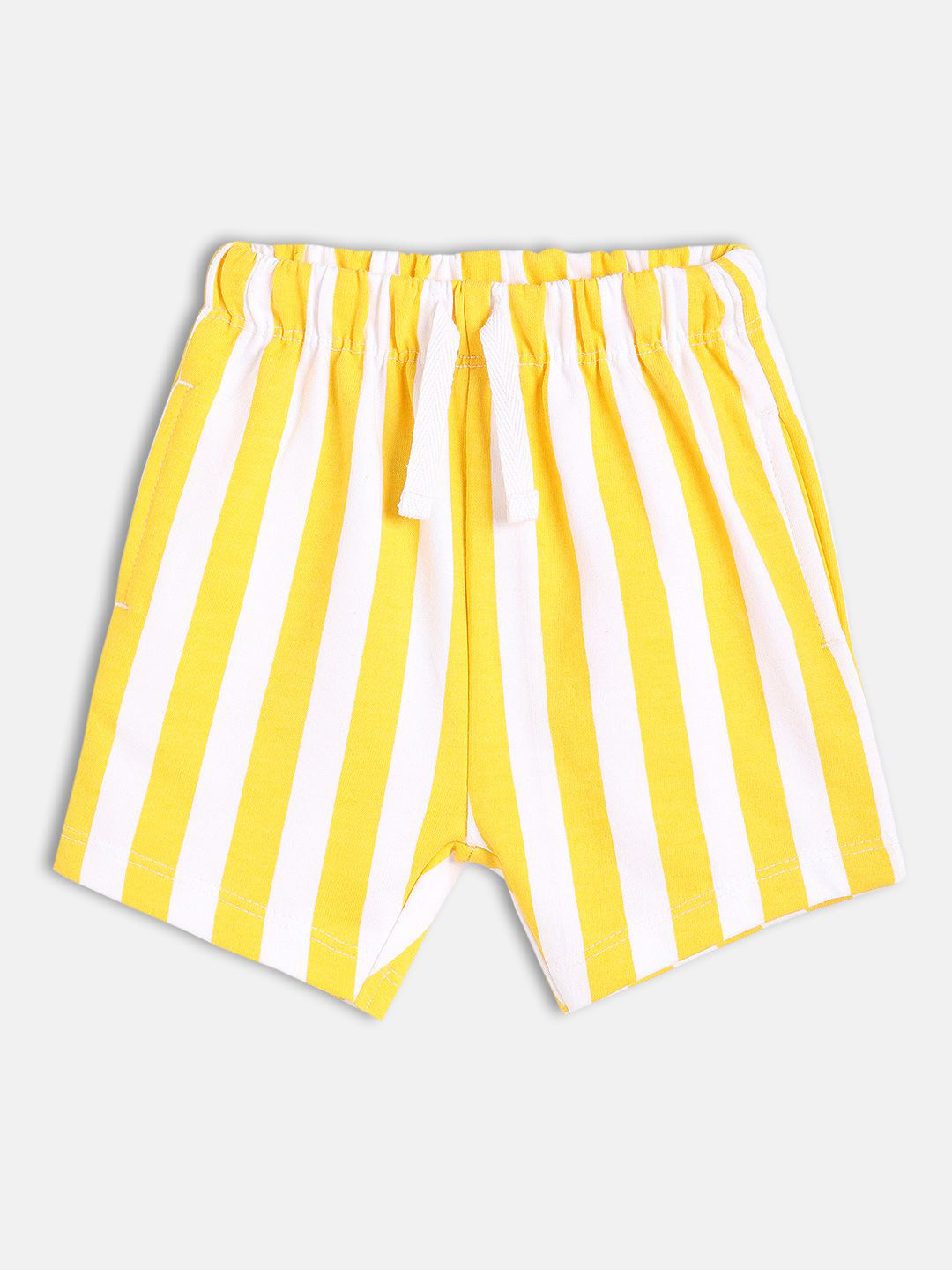 

MINI KLUB Boys Striped Technology Cotton Shorts, White
