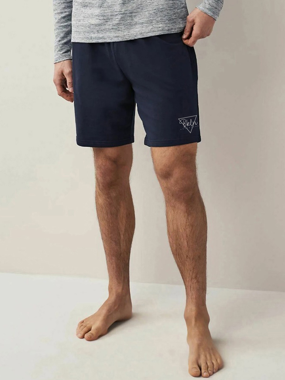 

Moda Rapido Men Printed Mid-Rise Shorts, Navy blue