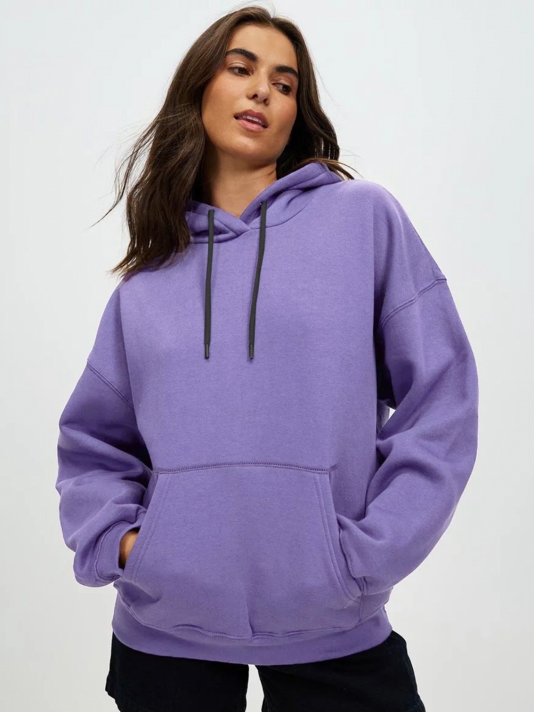 

Moda Rapido Women Hooded Sweatshirt, Lavender