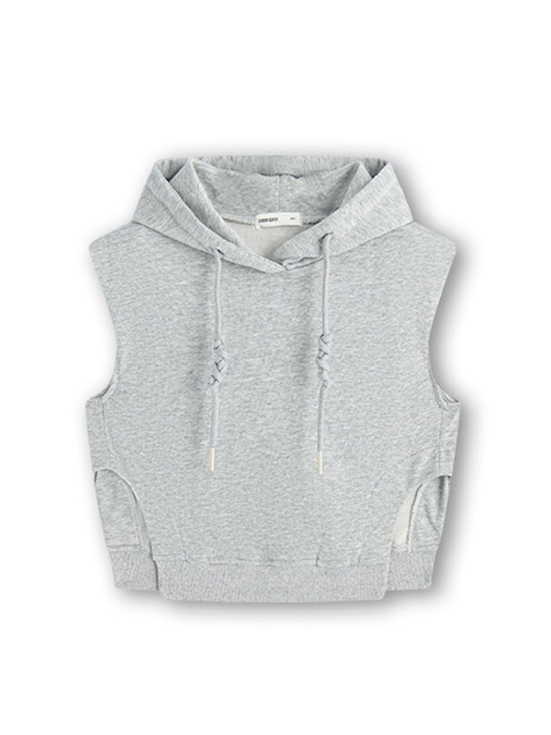 

LULU & SKY Girls Hooded Sleeveless Top, Grey