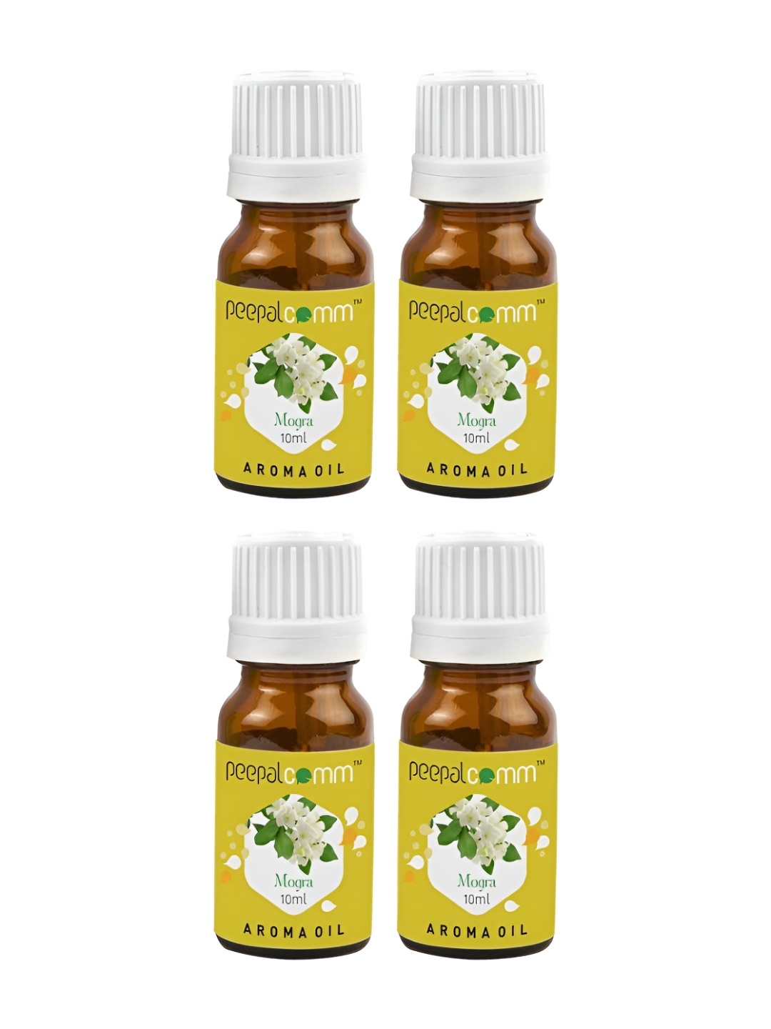 

PEEPALCOMM 4-Pcs Black Mogra Aroma Oils - 10 ml