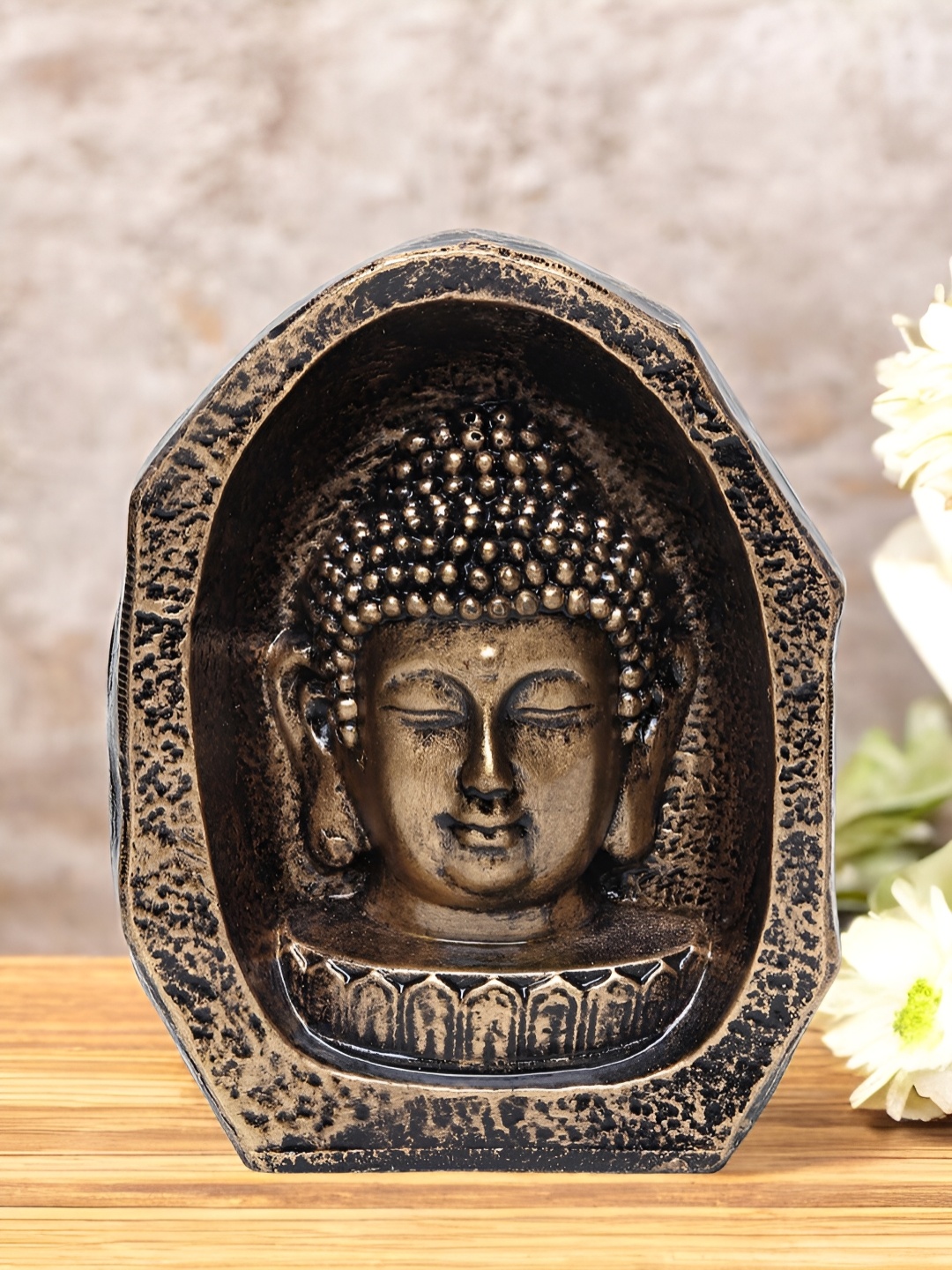 

VIVARS CRAFT Bronze Lord Budha Religious Idol Showpiece