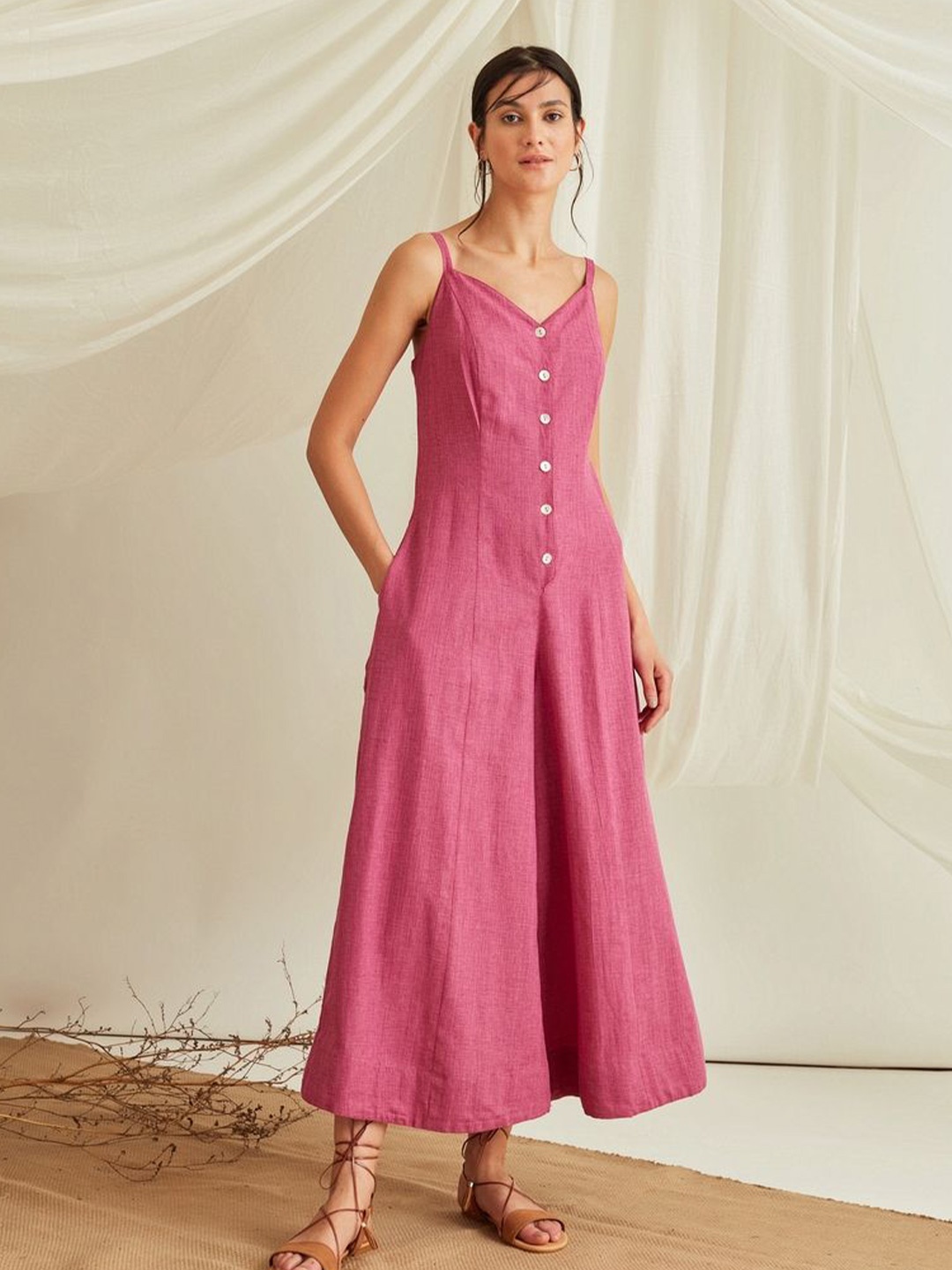 

Abhishti Capri Jumpsuit, Purple