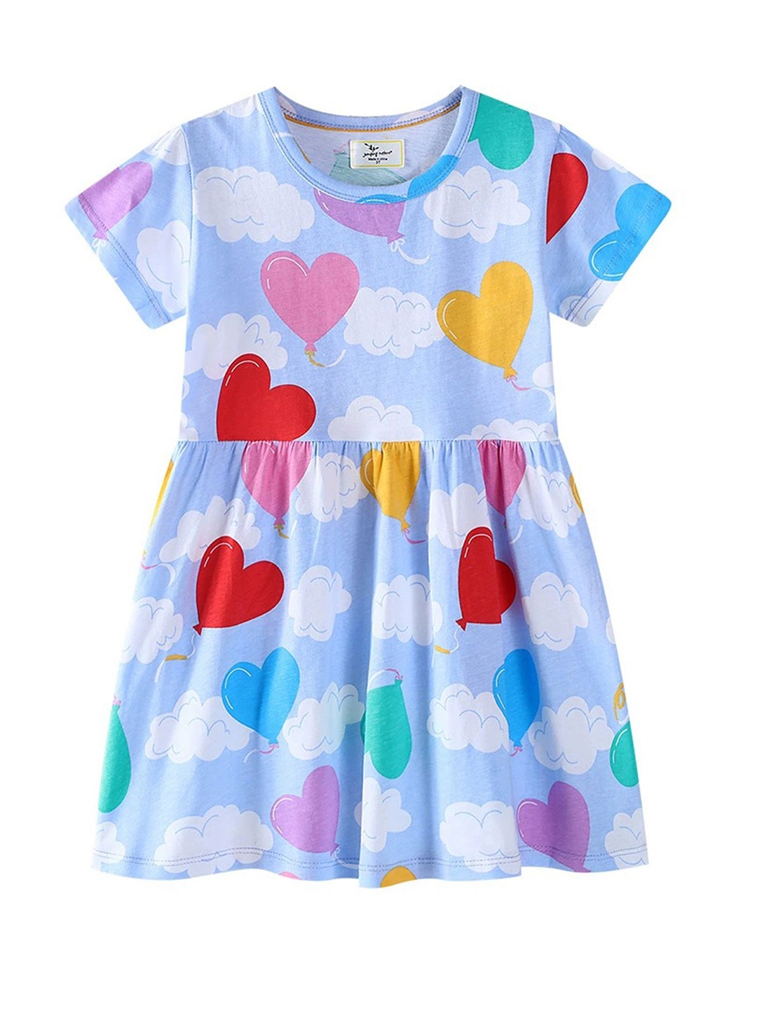 

LULU & SKY Girls Printed Nightdress, Blue