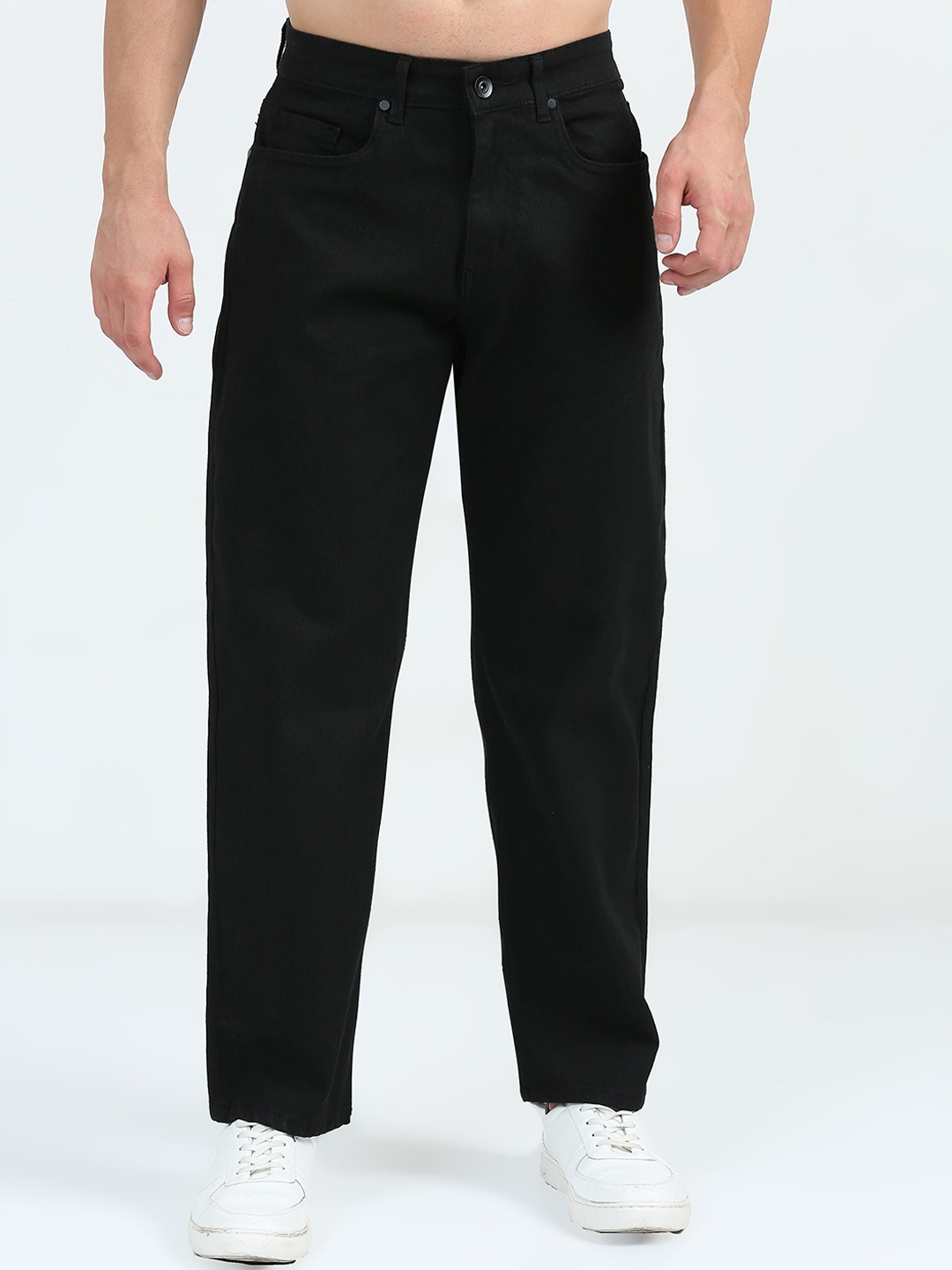 

ALTIVA Men Comfort Relaxed Fit Stretchable Jeans, Black