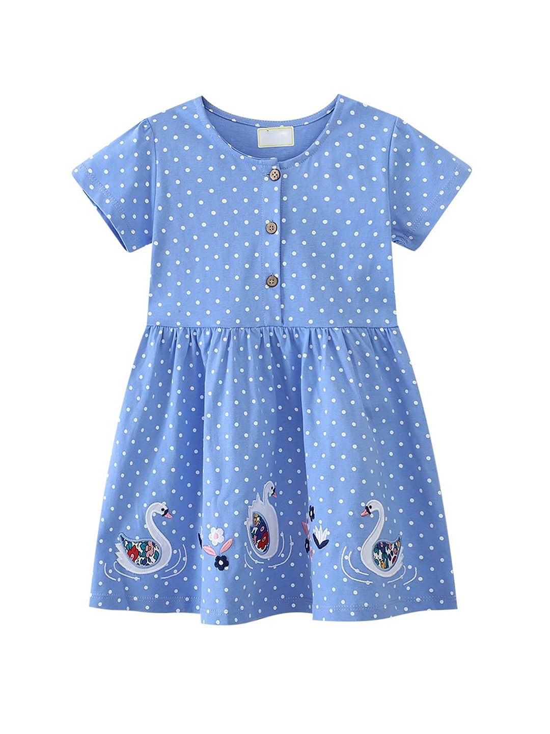 

LULU & SKY Girls Printed Nightdress, Blue
