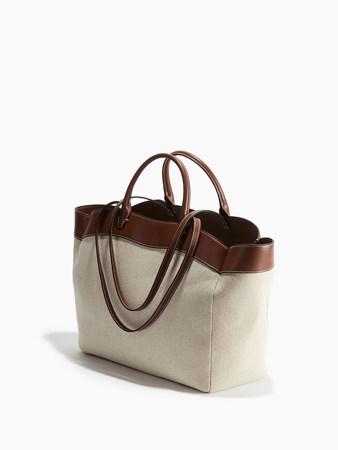 

H&M Canvas Shopper, White