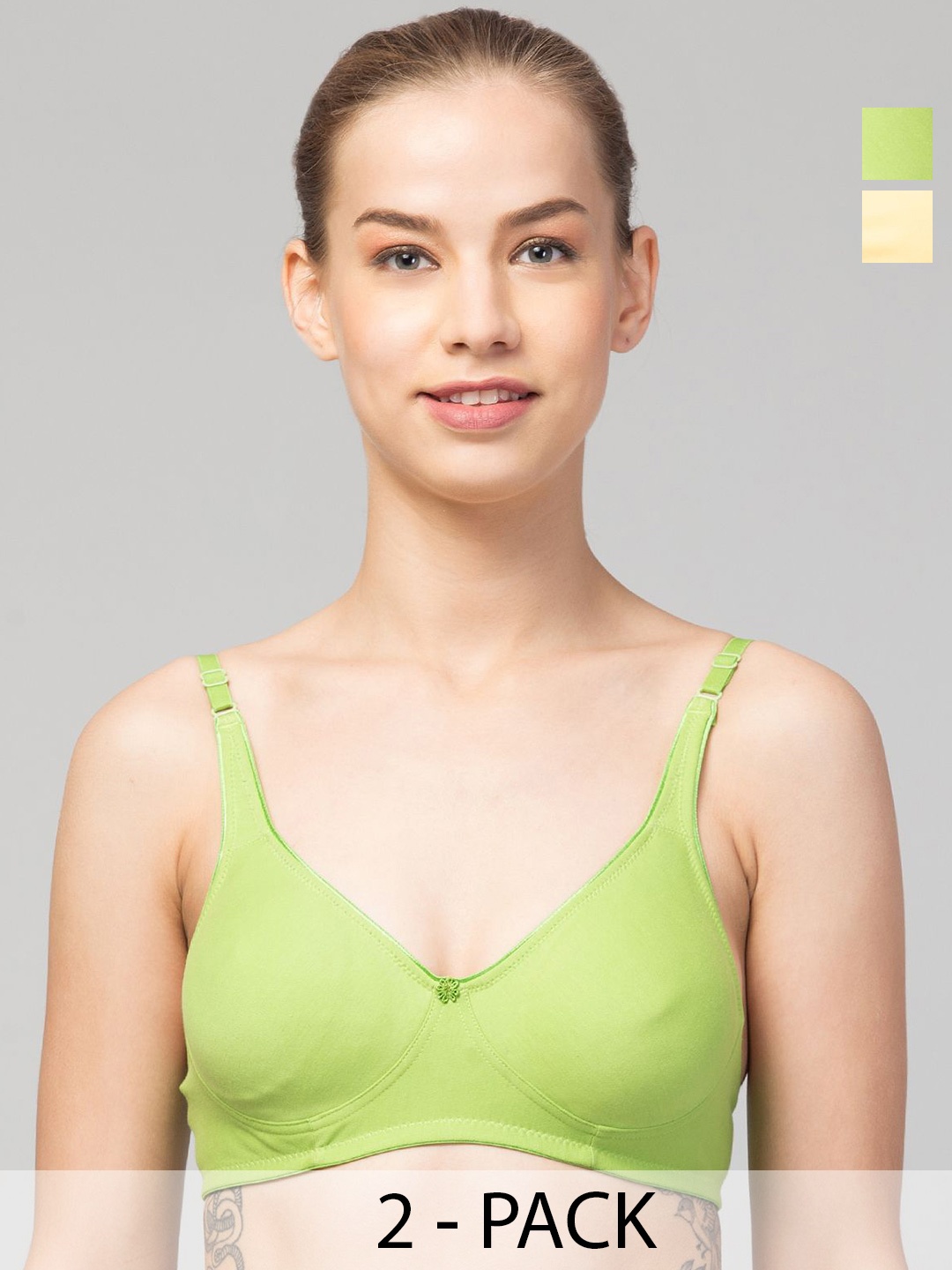 

UllasPemium Bra Full Coverage, Yellow