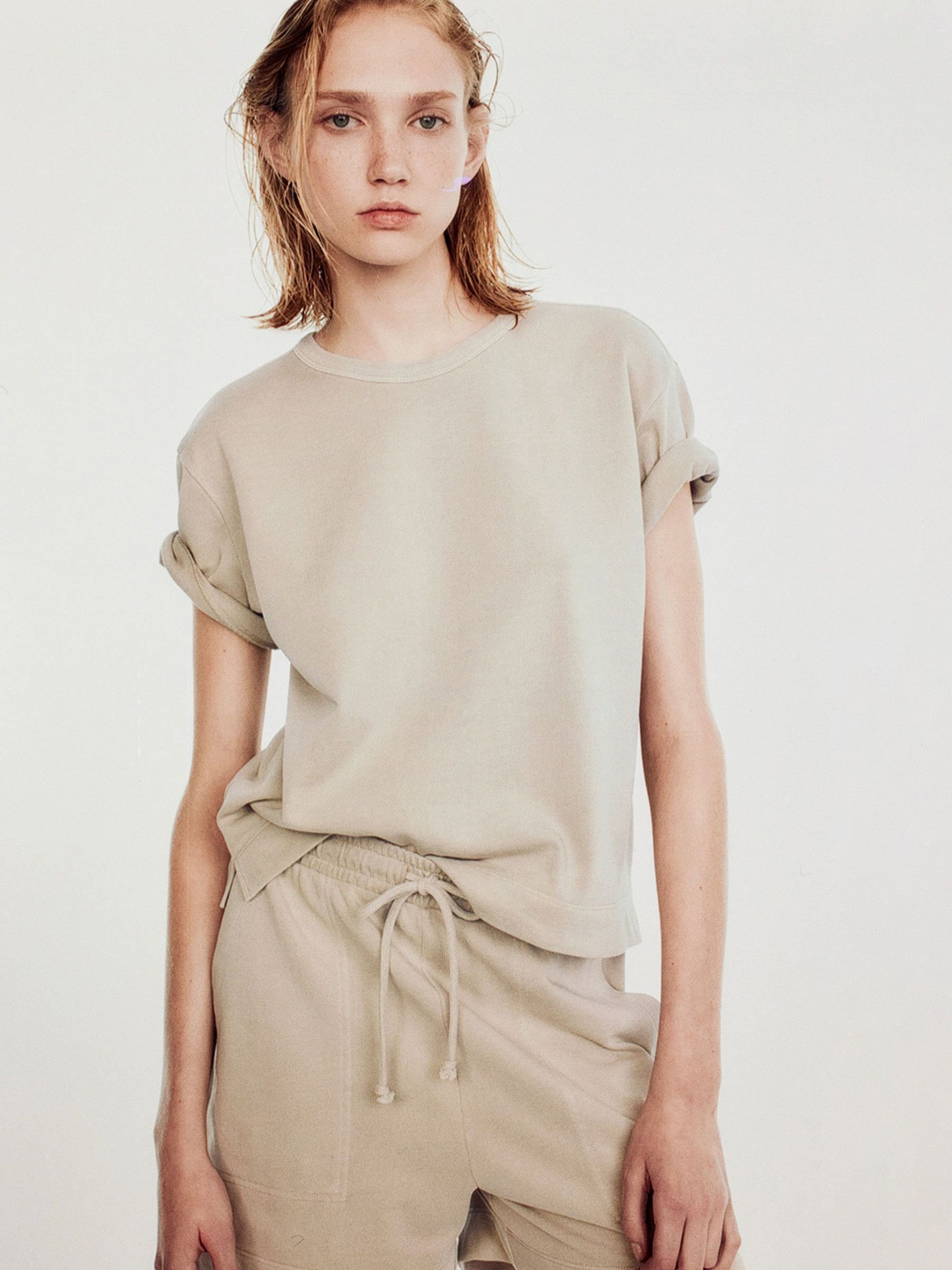 

H&M Sweatshorts, Beige