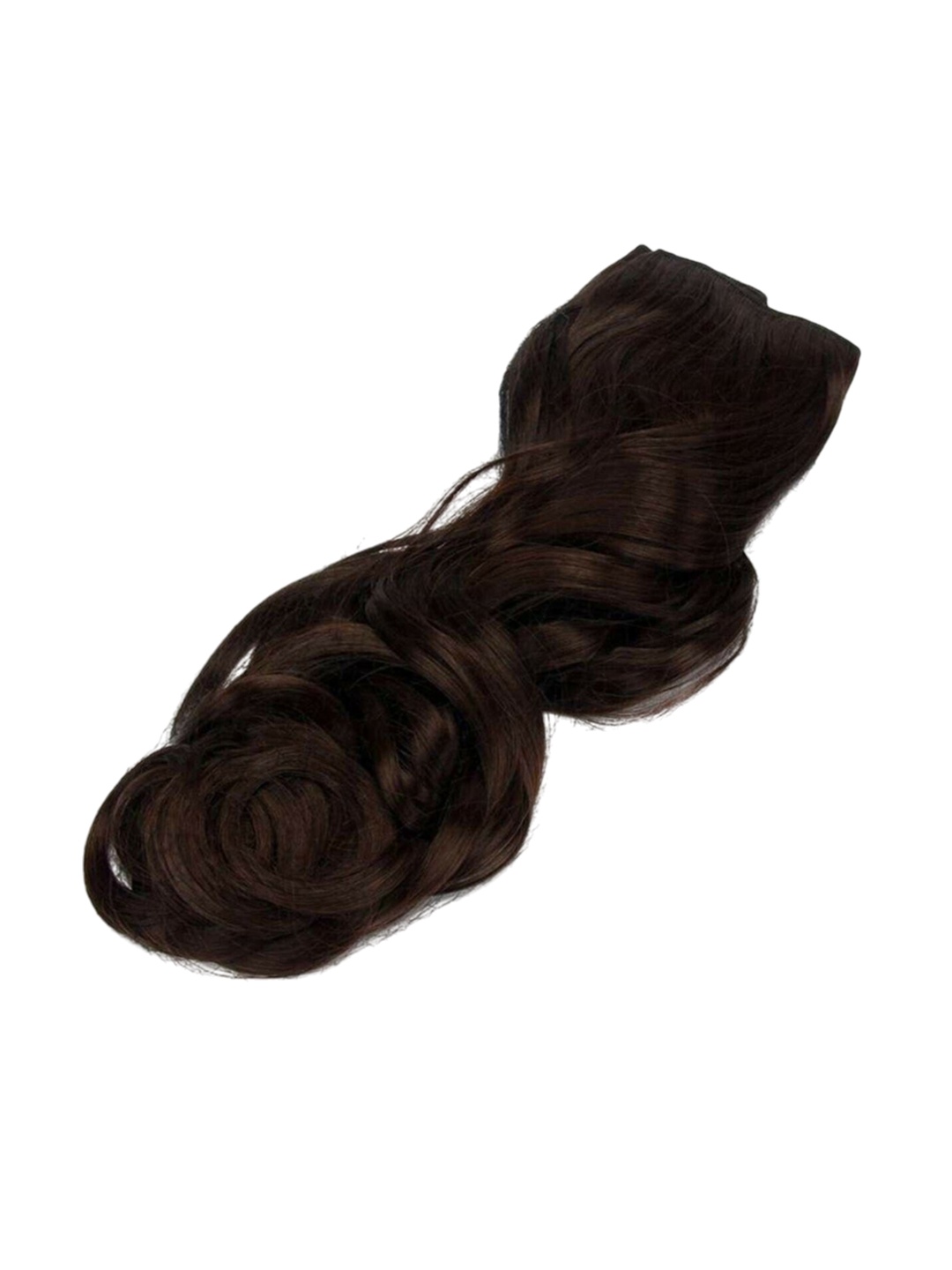 

camola deva Clip-In Curly Scalp Topper Hair Extension - Brown - 20 Inch