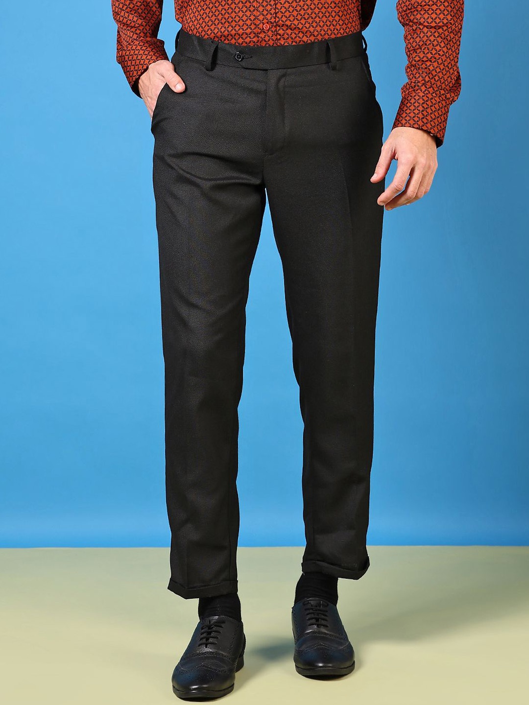 

J White by Vmart Men Trousers, Black