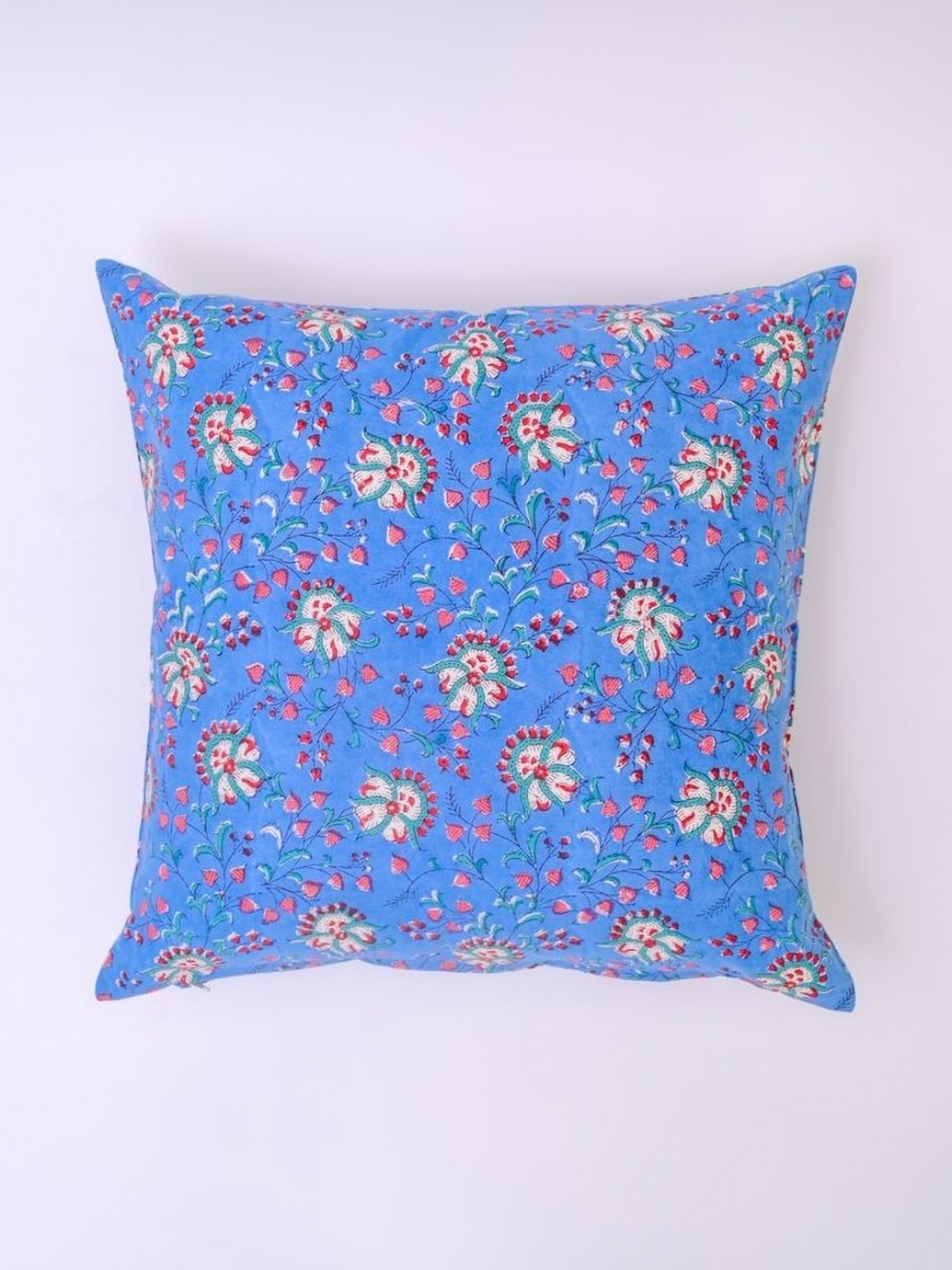 

Block N Style Fedelmind Blue & Red Floral Printed Square Cotton Cushion Covers