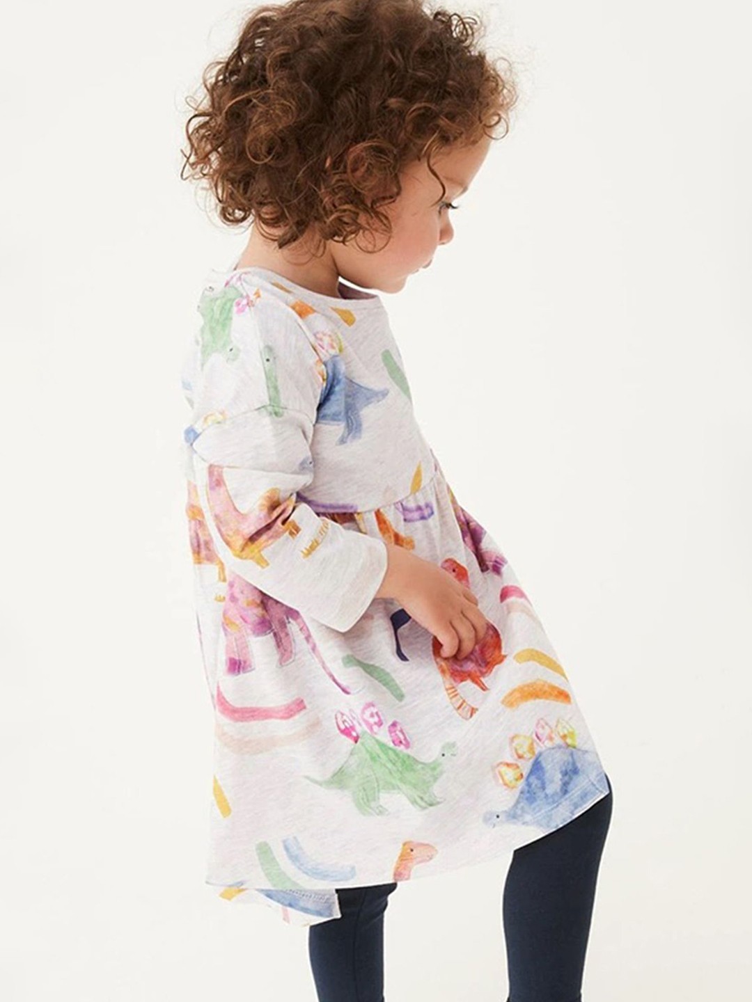 

LULU & SKY Girls Printed Nightdress, Grey