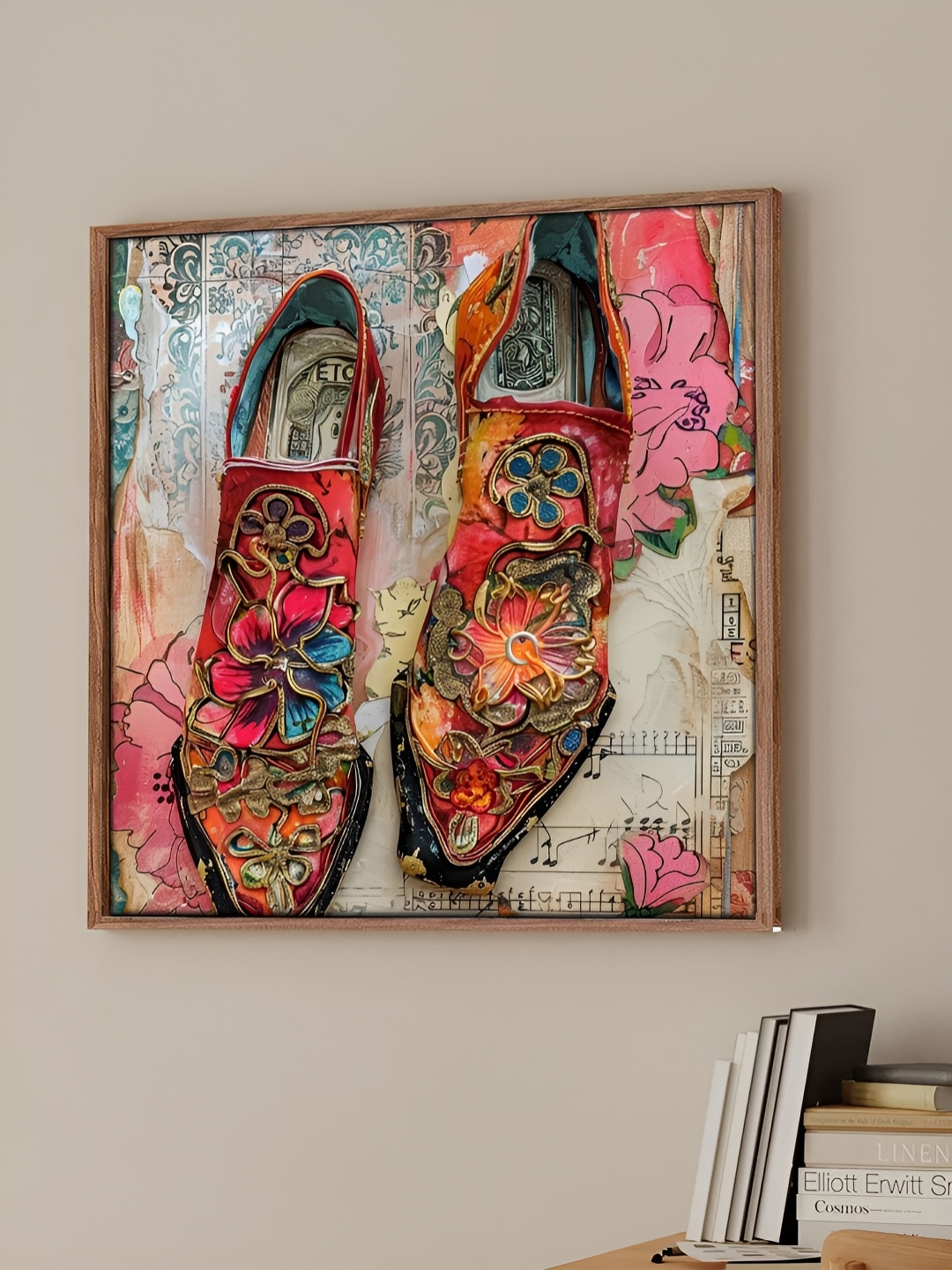 

Art Street Pink & Grey Canvas Abstract Wall Paintings