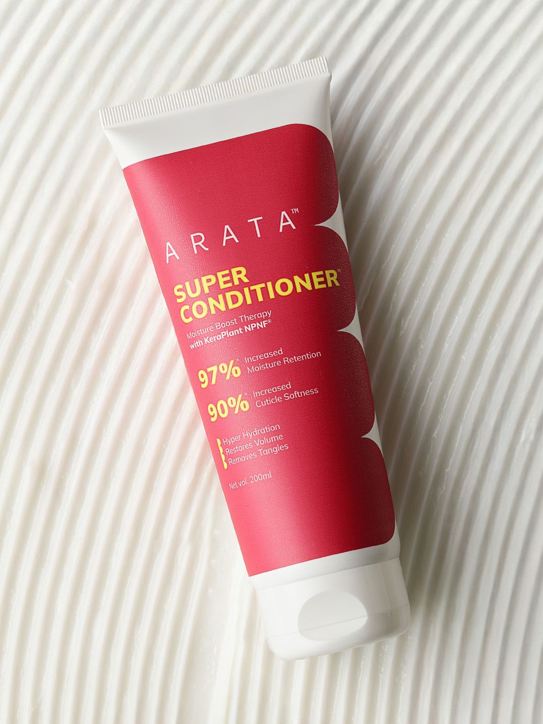 

ARATA Moisturizing Super Conditioner with Keratin & Rice Water - 200 ml, White