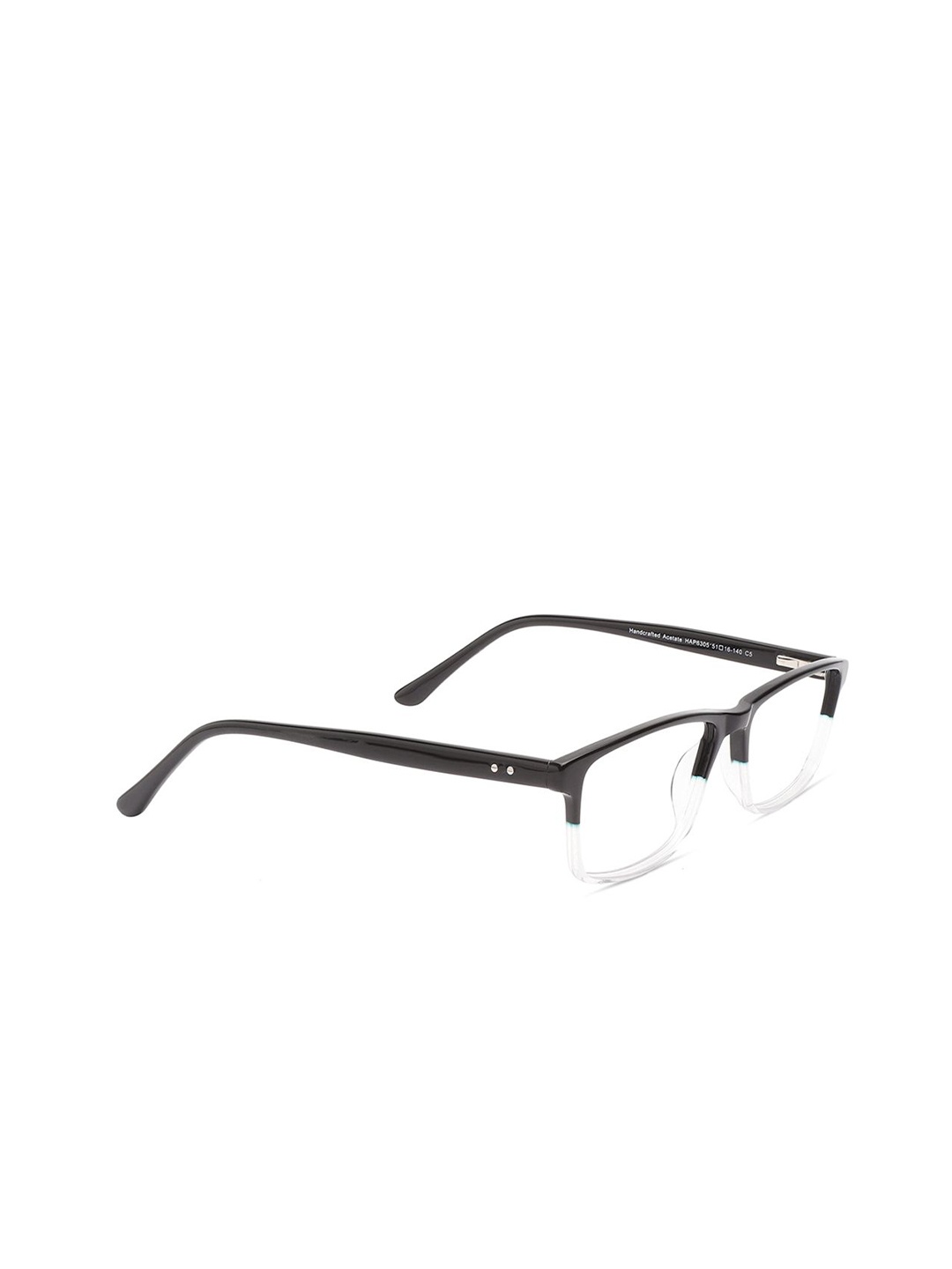 

Specsmakers Unisex Half Rim Rectangle Frames, Black