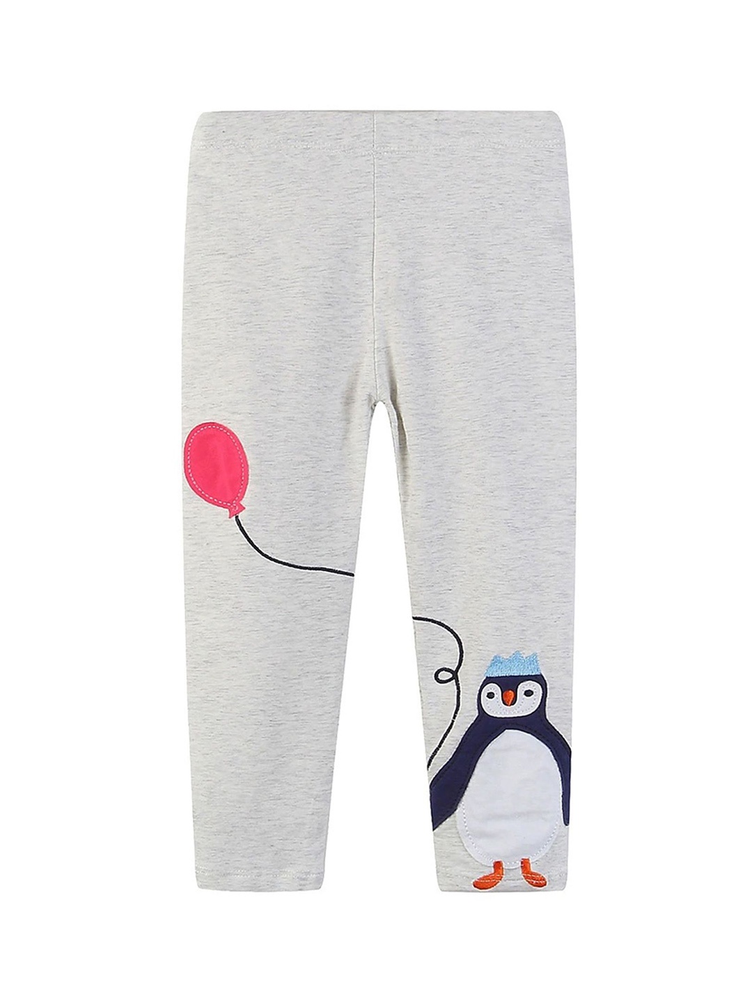 

LULU & SKY Girls Mid-Rise Full-Length Leggings, Grey