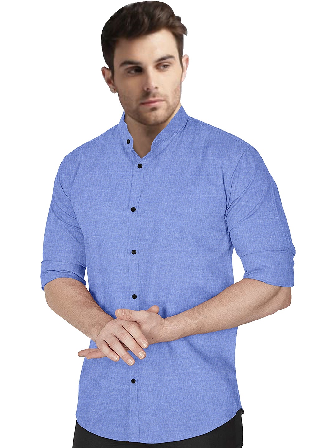 

Metronaut Men Semi Sheer Casual Shirt, Blue