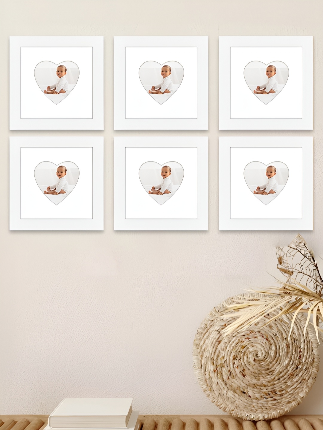 

Art Street White 5 to 7 Pieces MDF Table Photo Frames