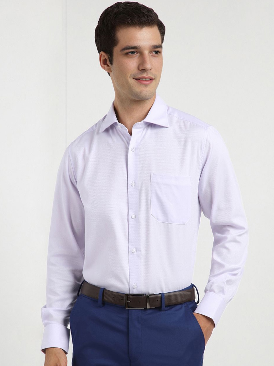 

Allen Solly Sport Men Opaque Formal Shirt, Lavender