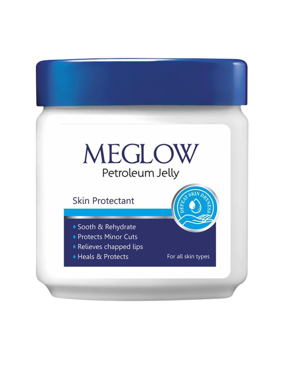 

Meglow Set Of 4 Petroleum Jelly - 100 g Each, White