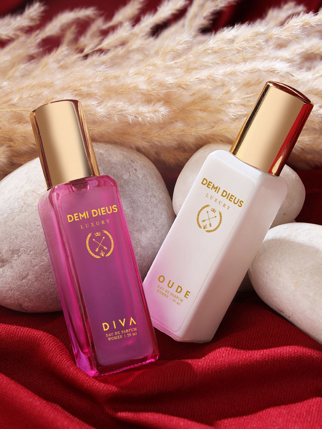 

DEMI DIEUS Set Of 2 Oude & Diva Long Lasting Eau De Parfum - 20 ml Each, White
