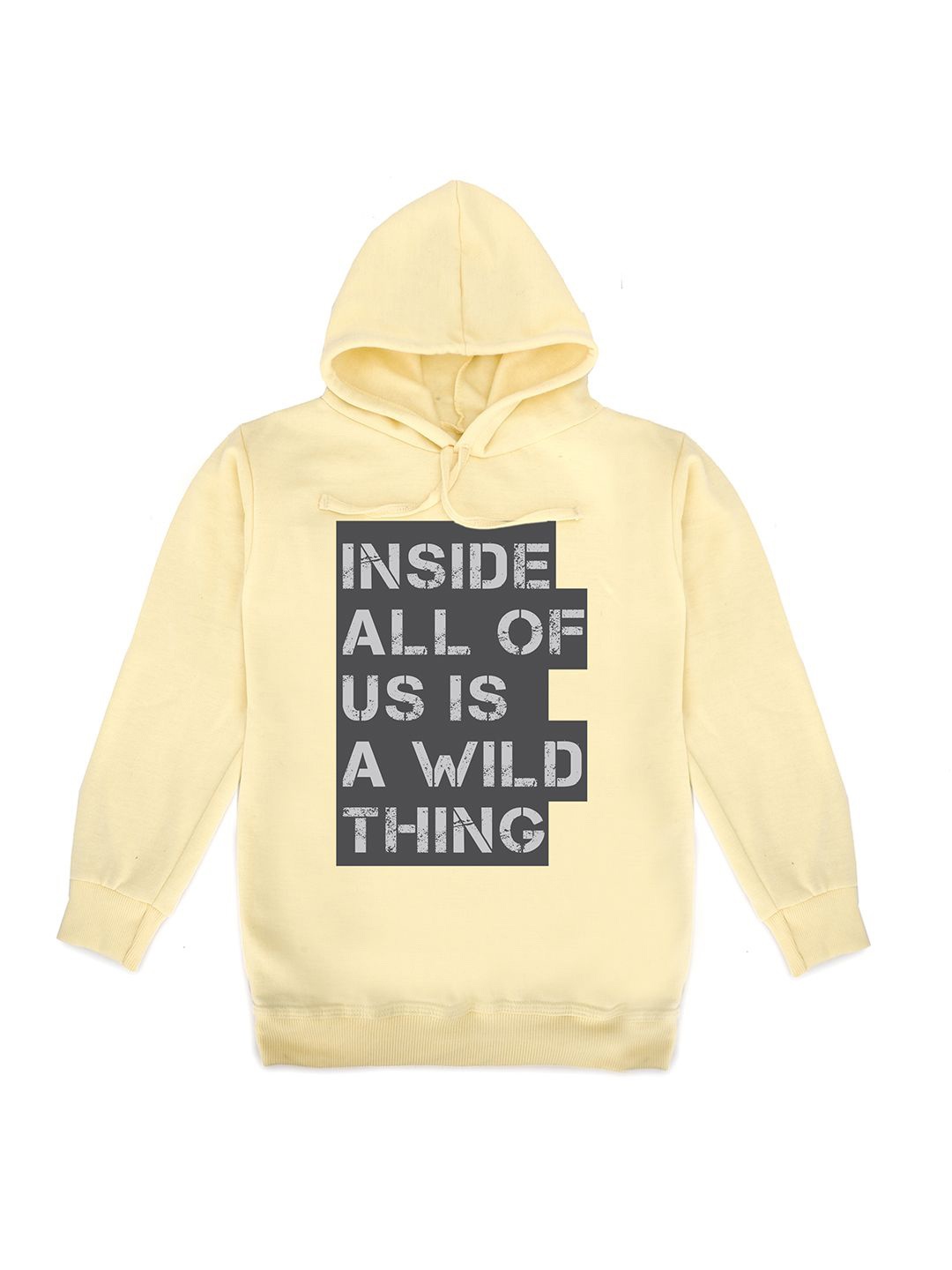 

Fabvio Plus Unisex Kids Printed Hooded Sweatshirt, Cream