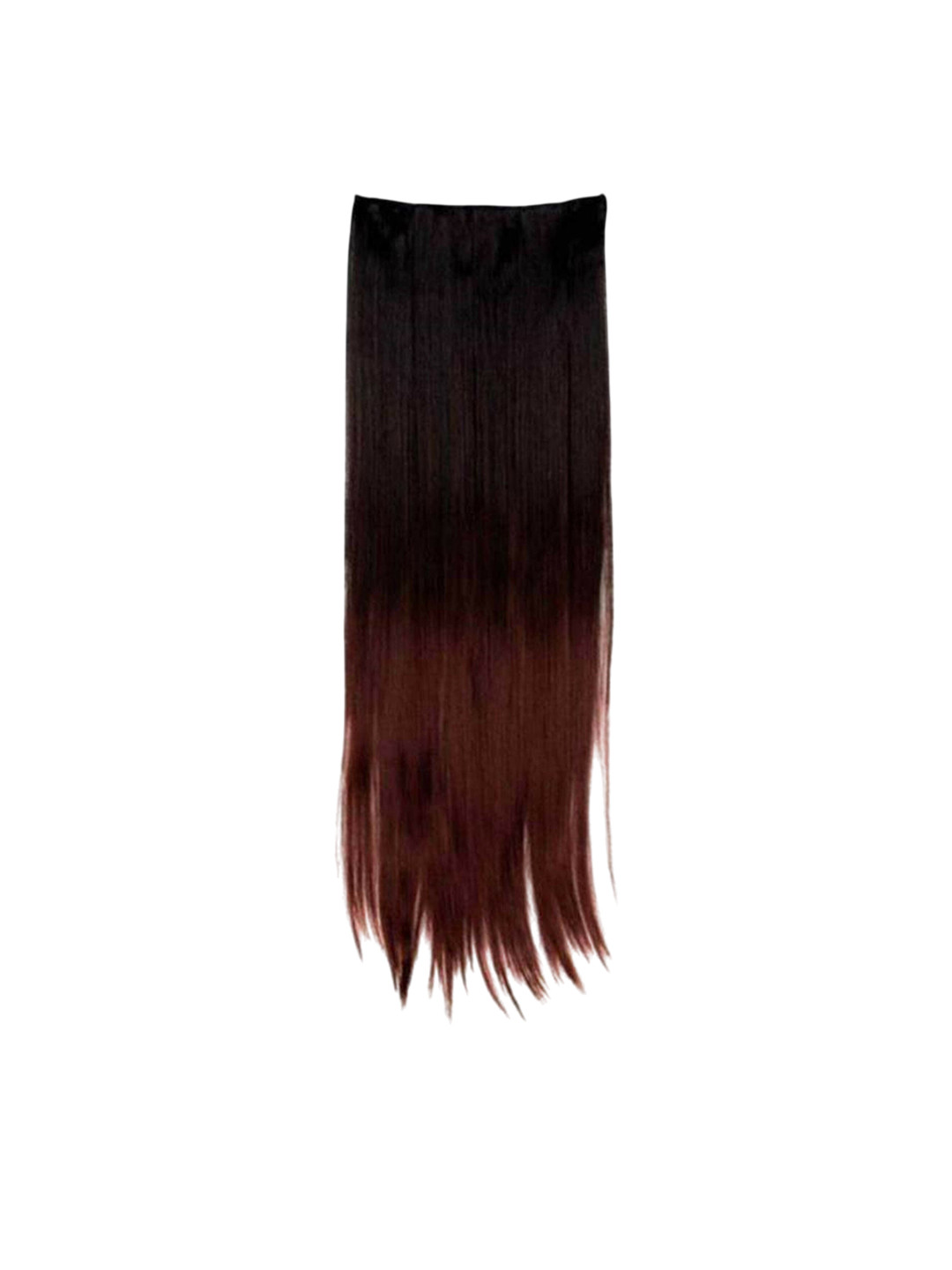 

camola deva Clip-In Ponytail Straight Hair Extension - Black With Mhrun - 22 Inch